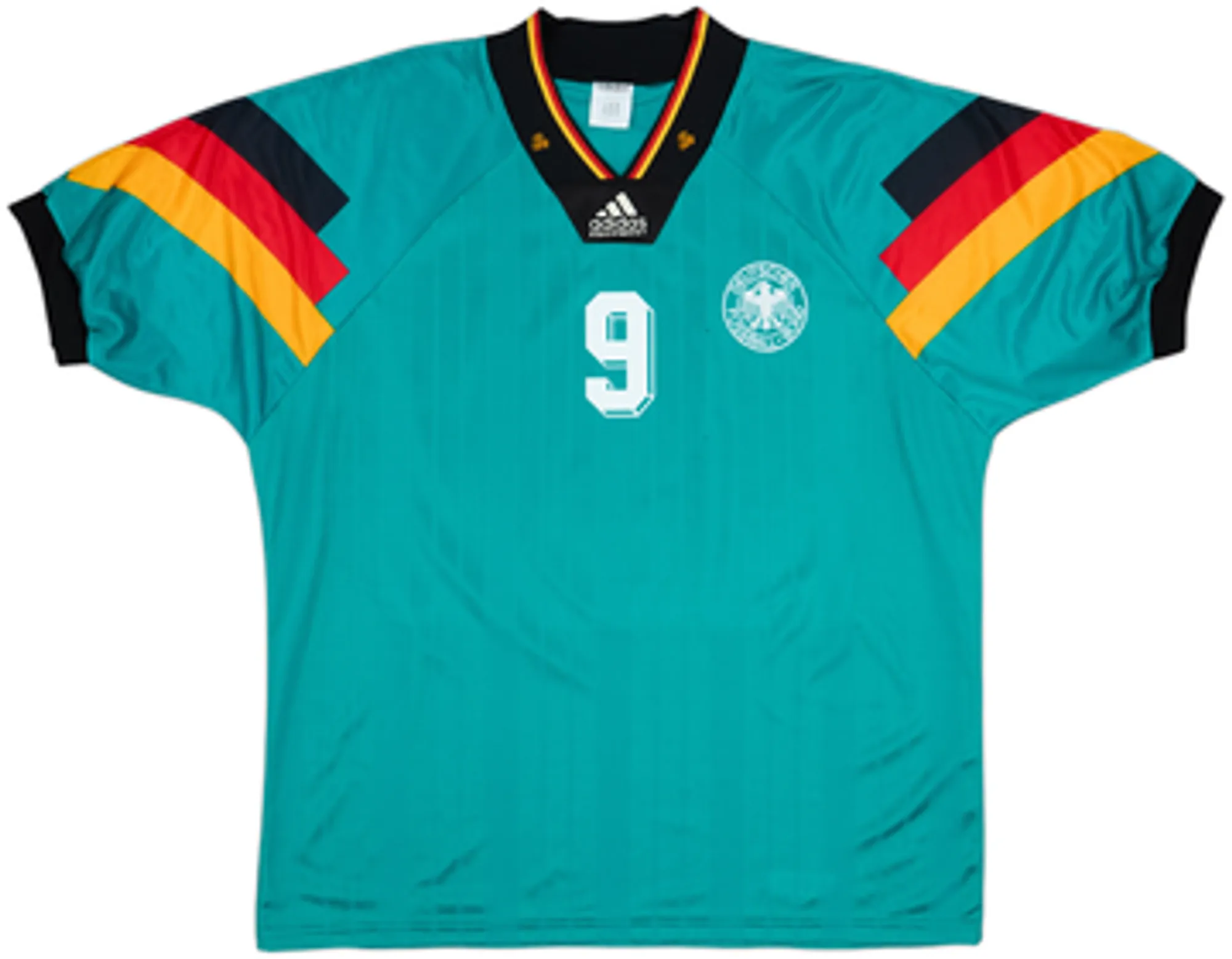 1992-94 Germany Away Shirt Voller #9 - 7/10 - (L)