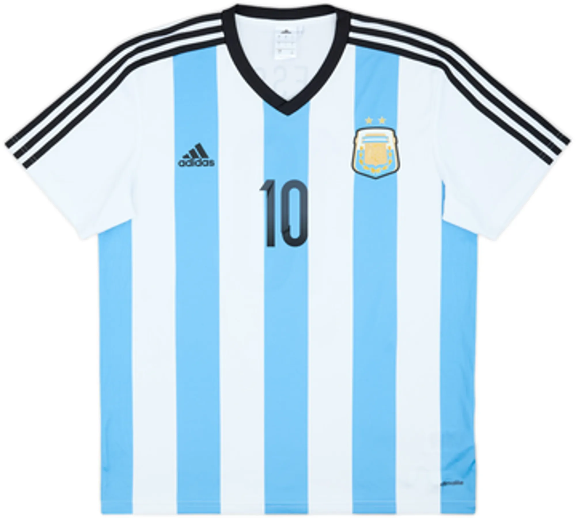 2013-15 Argentina Basic Home Shirt Messi #10 - 6/10 - (L)