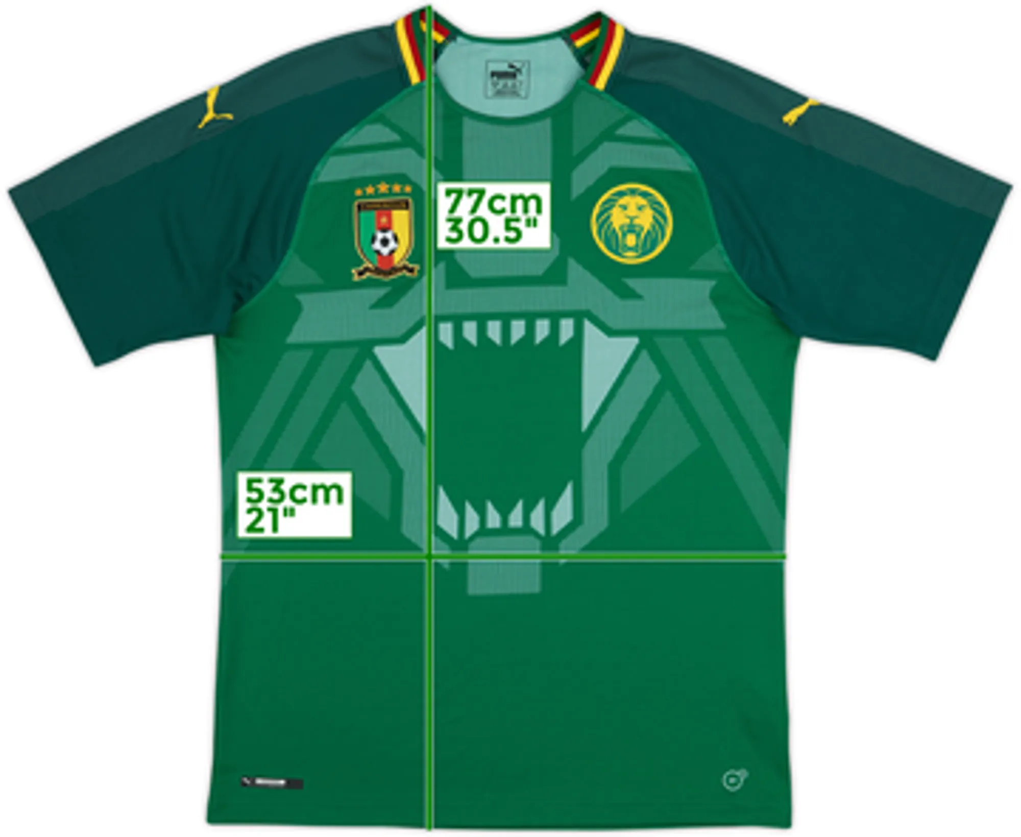 2018-19 Cameroon Home Shirt - 10/10 - (L)