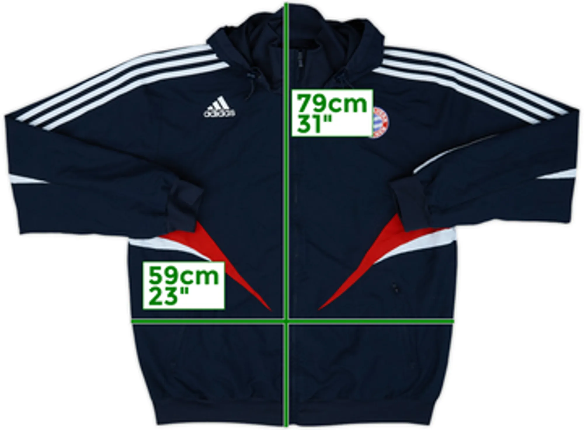 2008-09 Bayern Munich adidas Hooded Track Jacket - 5/10 - (XL)