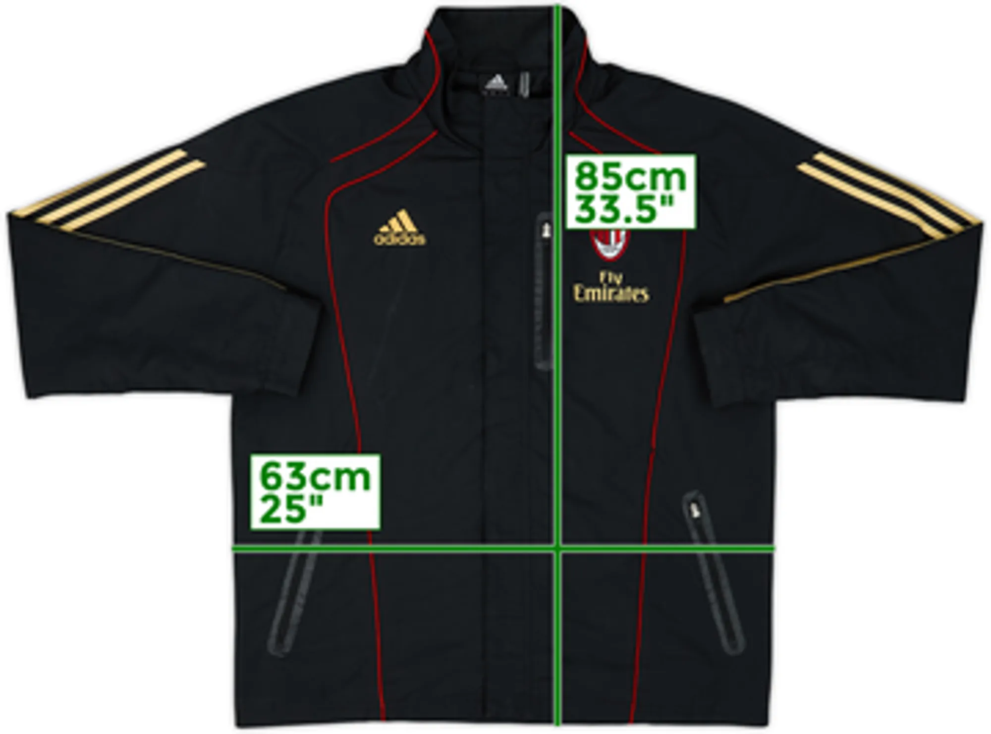 2010-11 AC Milan adidas Rain Jacket - 6/10 - (L/XL)