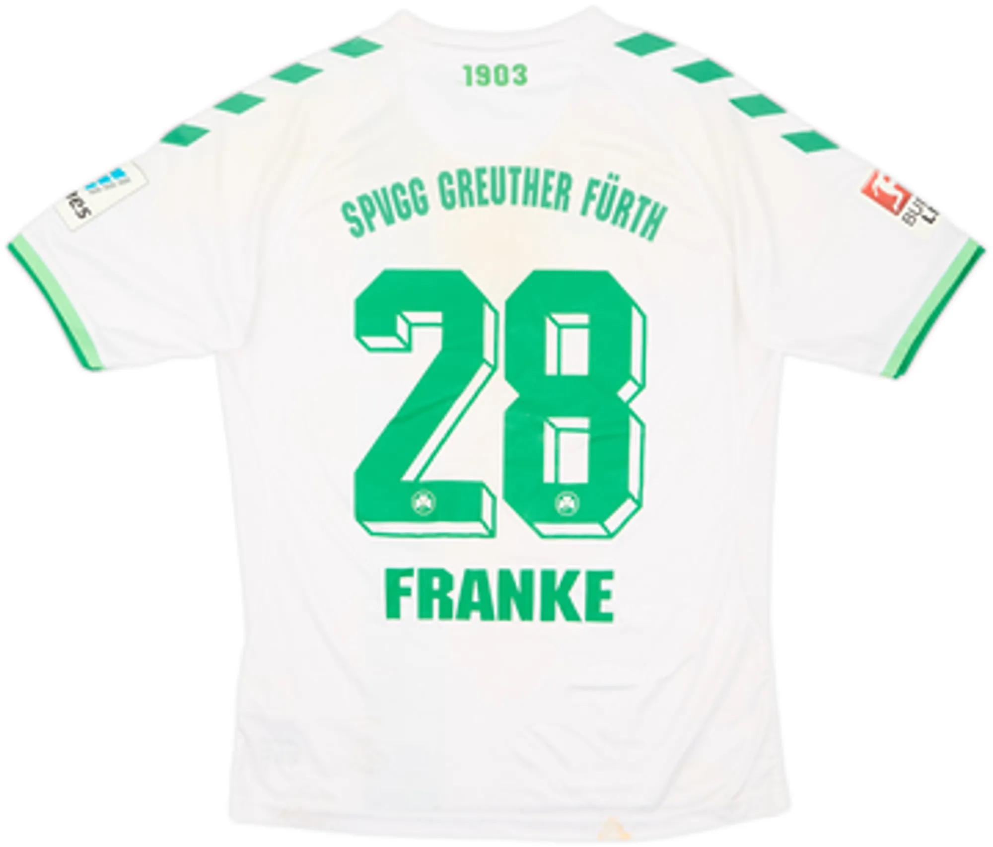 2016-17 Greuther Furth Home Shirt Franke #28 - 4/10 - (L)