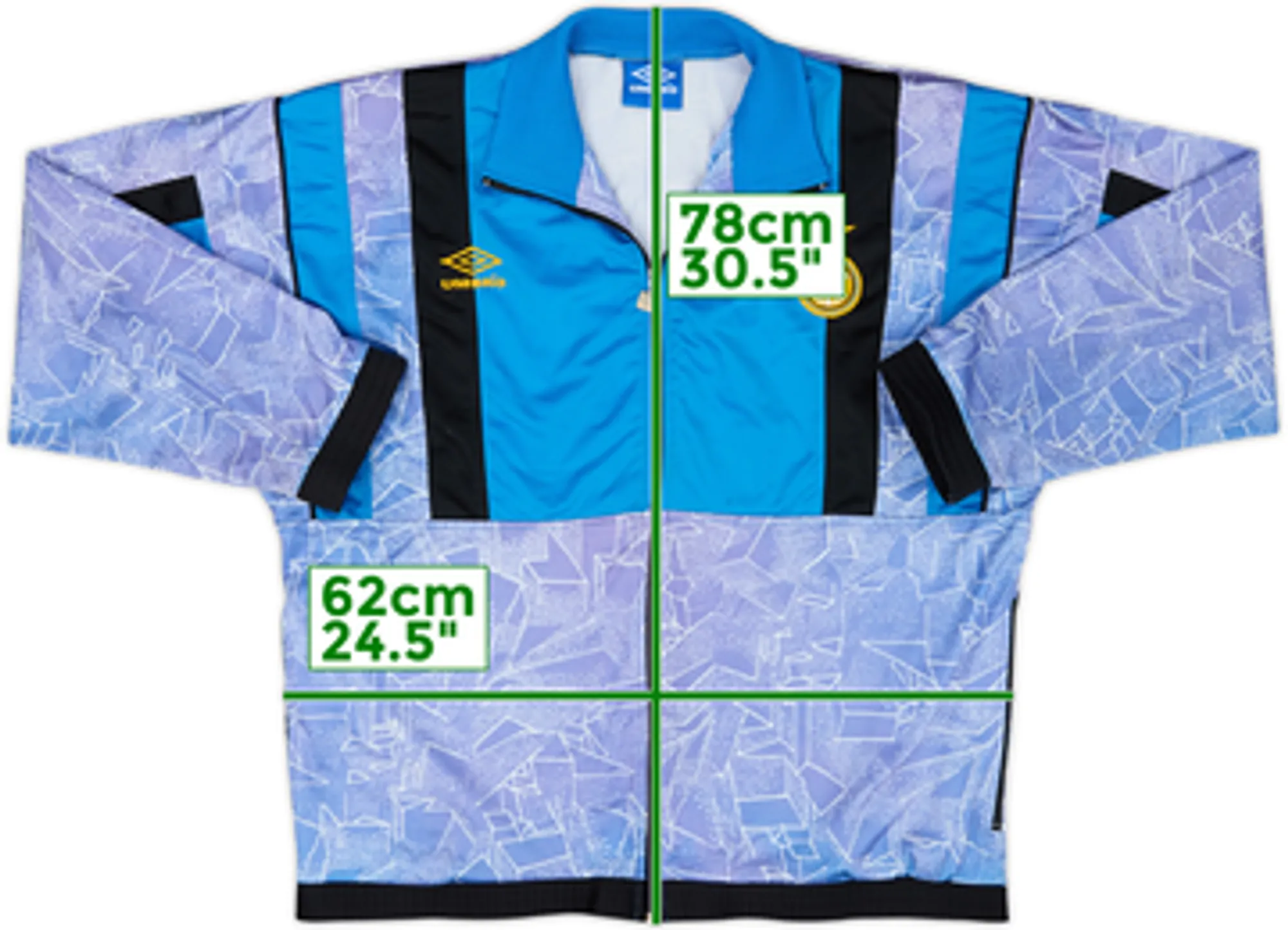 1995-96 Inter Milan Umbro Track Jacket - 7/10 - (XL)