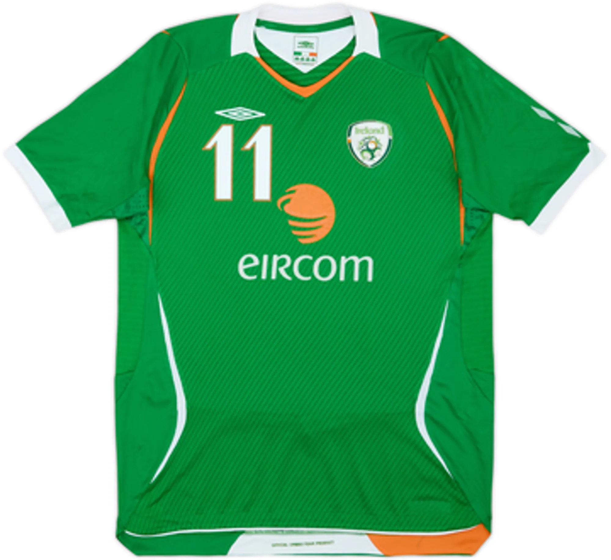 2008-10 Ireland Home Shirt Duff #11 - 8/10 - (XL.Boys)