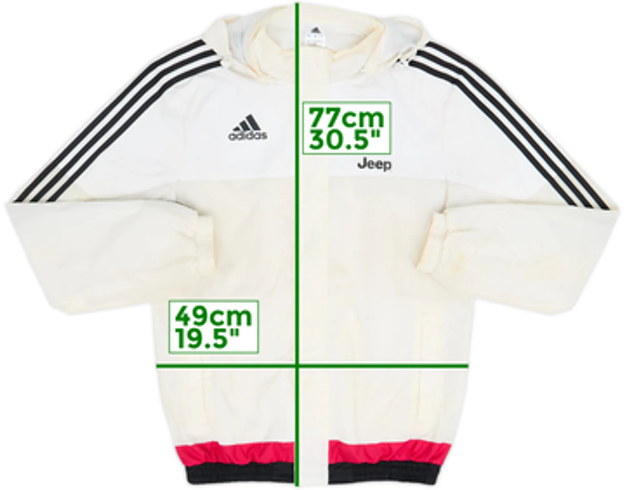 2015-16 Juventus adidas Hooded Rain Jacket - 4/10 - (S)