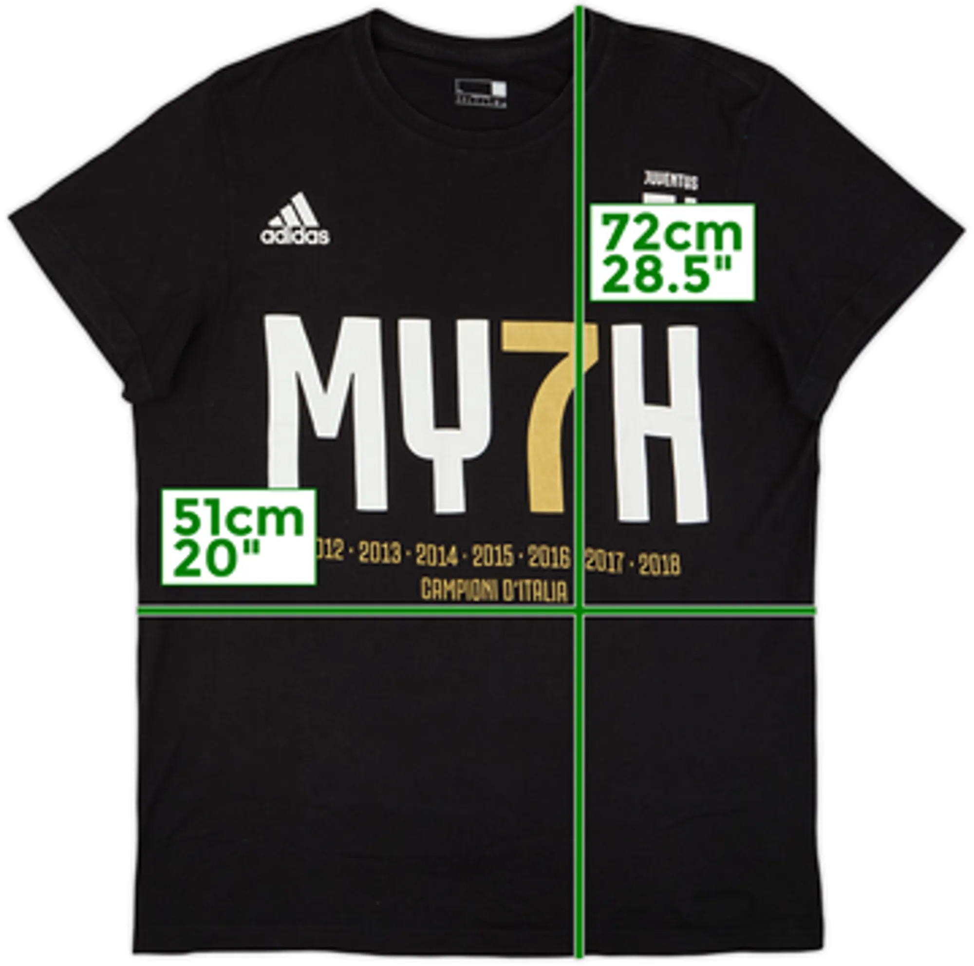 2018-19 Juventus adidas Graphic Tee - 8/10 - (L)