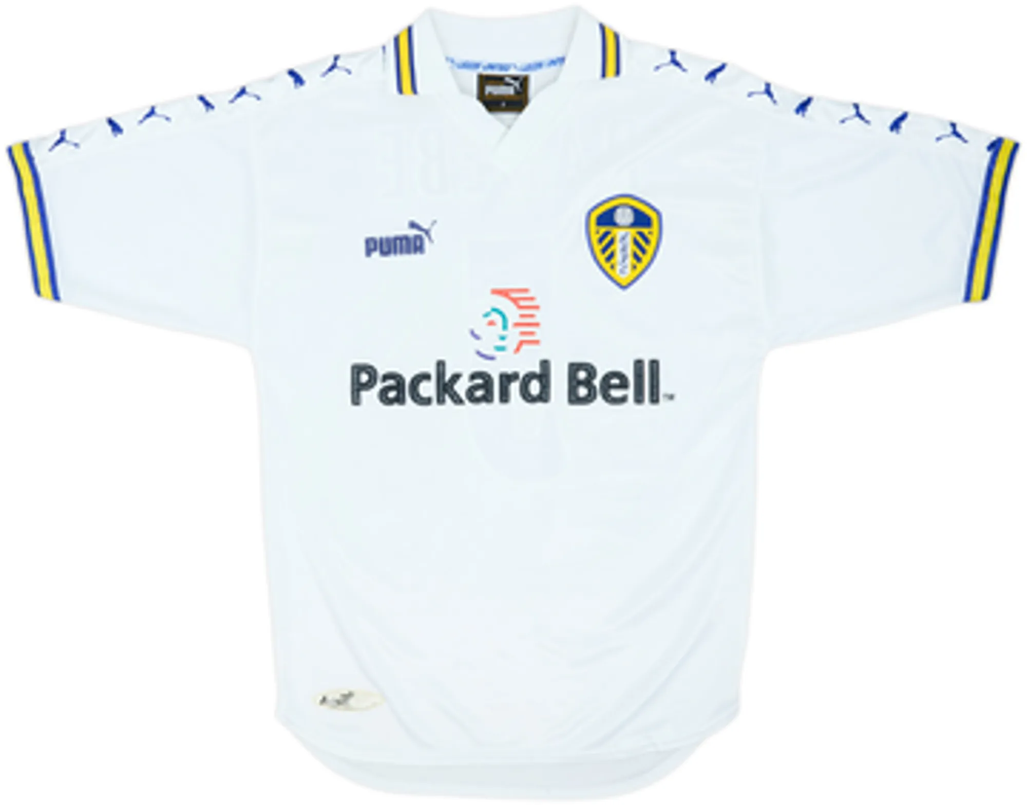 1998-00 Leeds United Home Shirt Radebe #5 - 7/10 - (S)
