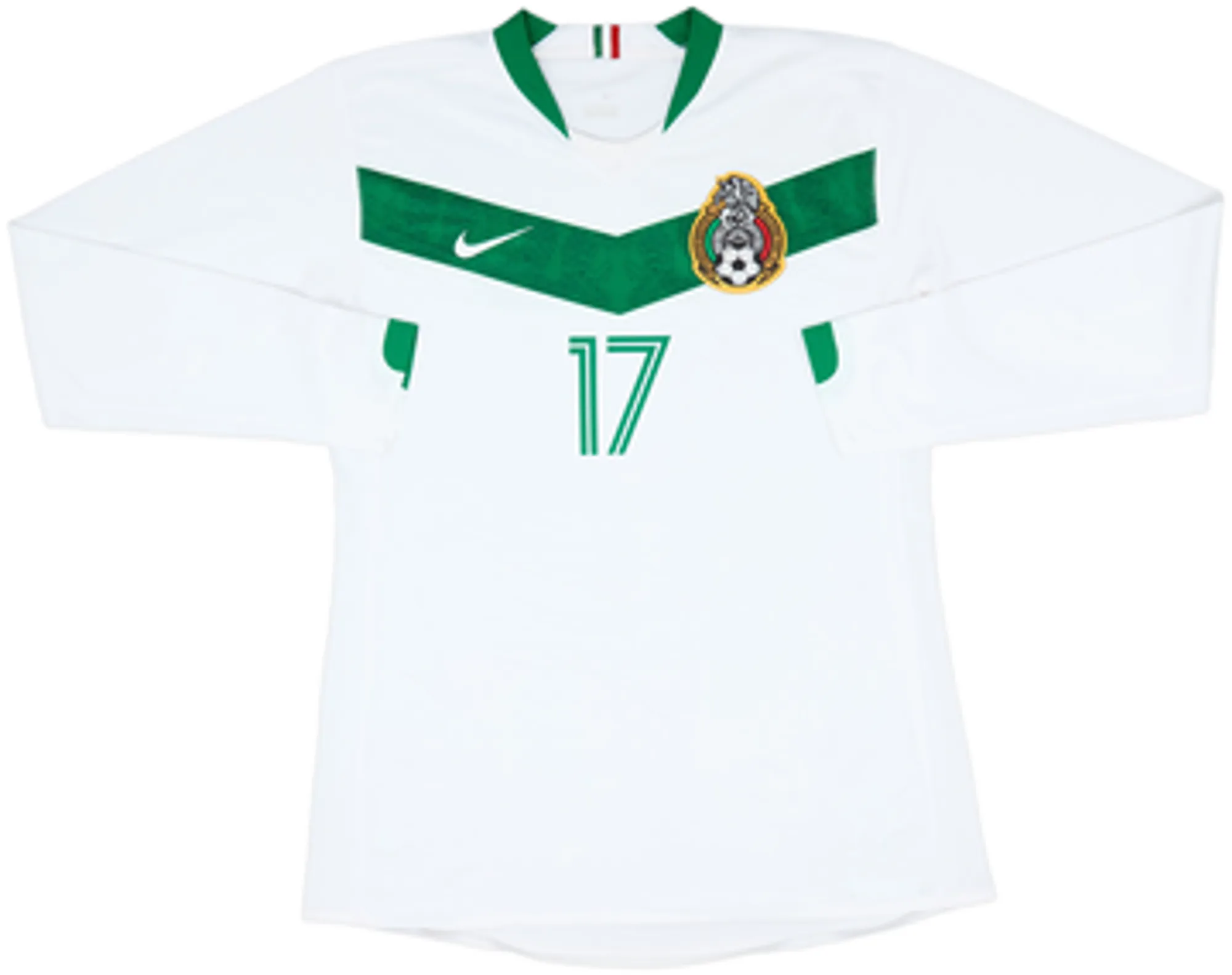 2006-07 Mexico Player Issue Away L/S Shirt F.Fonseca #17 - 6/10 - (L)