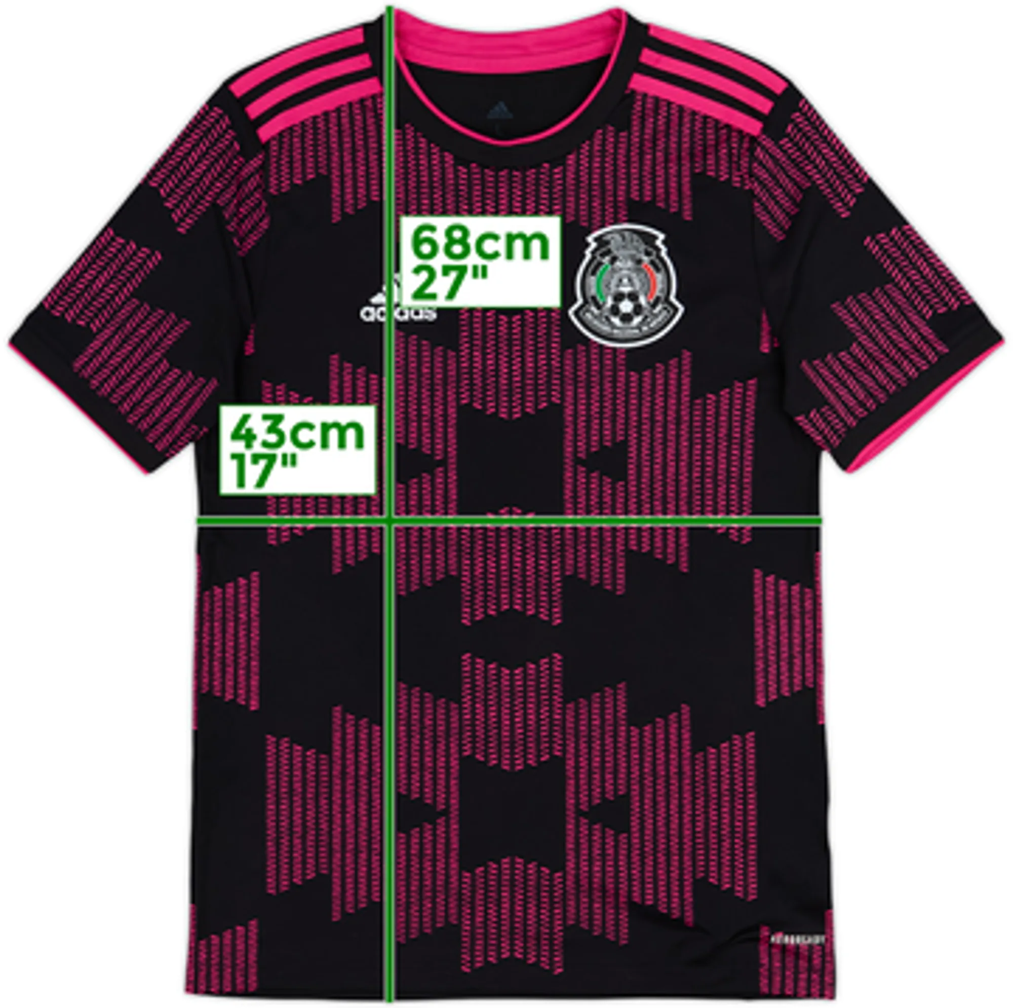 2020-21 Mexico Home Shirt - 9/10 - (L.Boys)