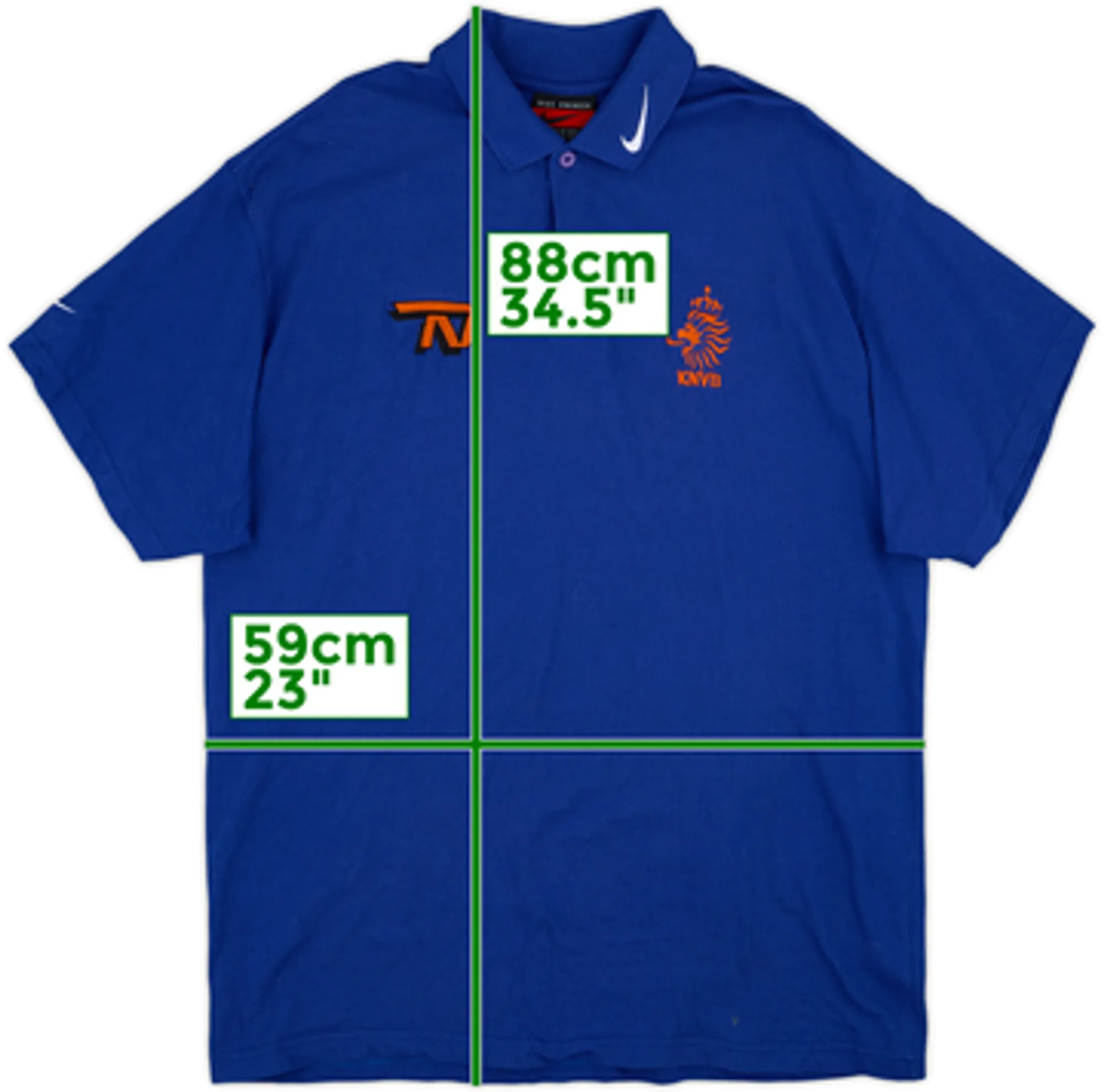 1996-98 Netherlands Nike Polo Shirt - 5/10 - (XL)