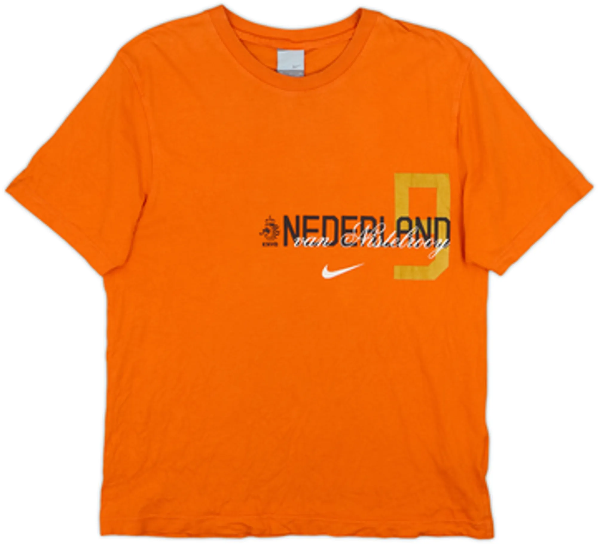 2006-07 Netherlands Nike Graphic Tee v.Nistelrooy #9 - 5/10 - (M)
