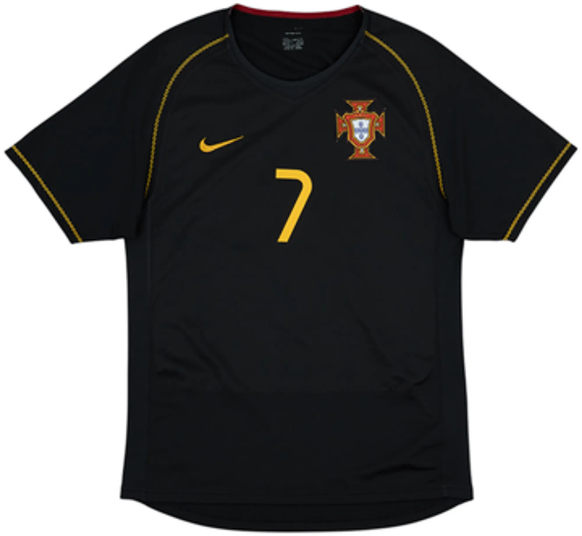 2006-07 Portugal Away Shirt Figo #7 - 8/10 - (S)