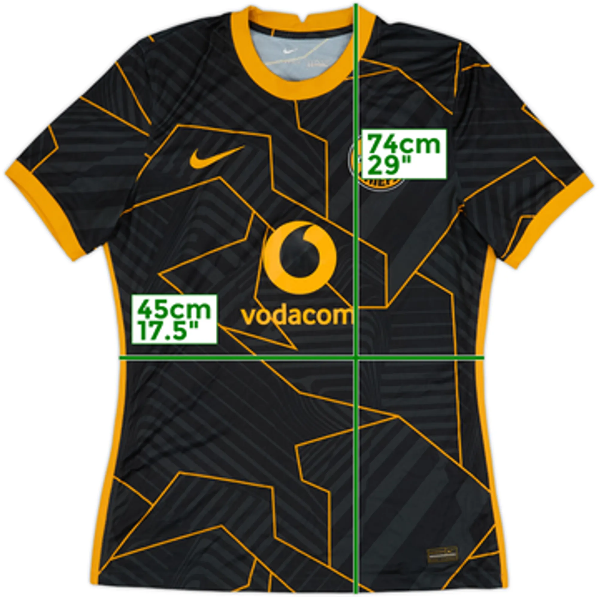 2021-22 Kaizer Chiefs Authentic Away Shirt - 8/10 - (L)