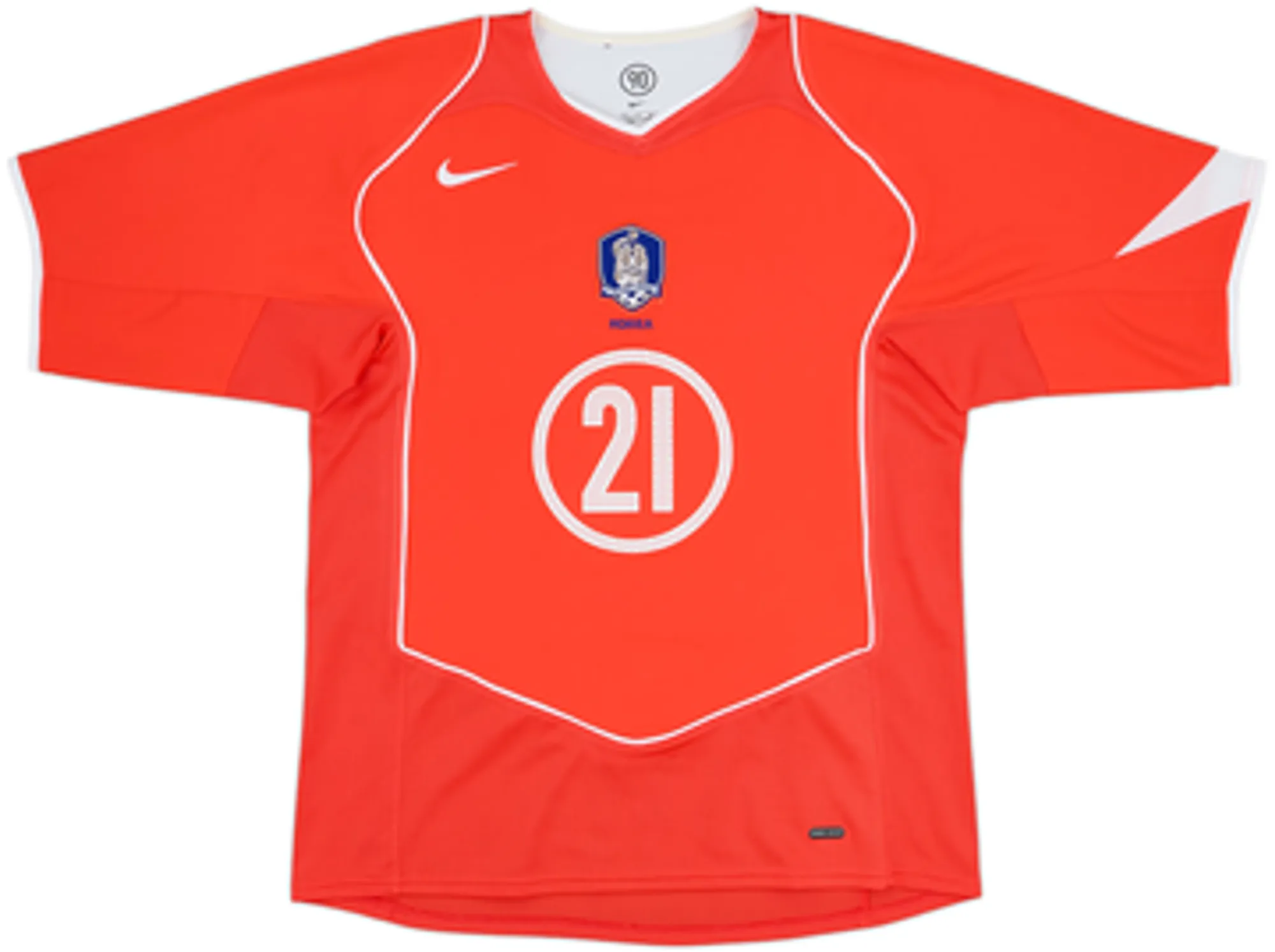 2004-06 South Korea Home Shirt J.S.Park #21 - 7/10 - (M)