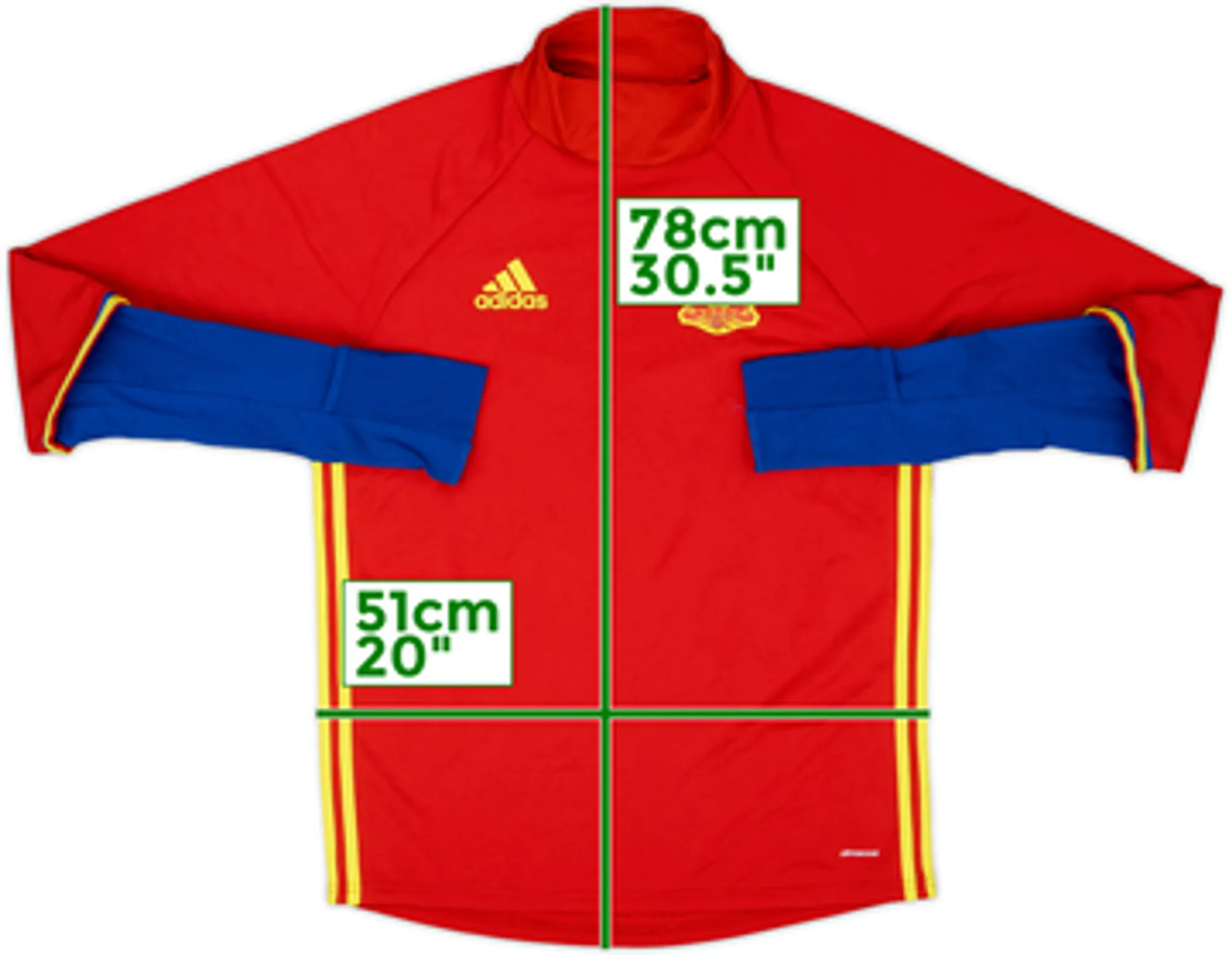 2015-16 Spain adidas Sweat Top - 5/10 - (M)