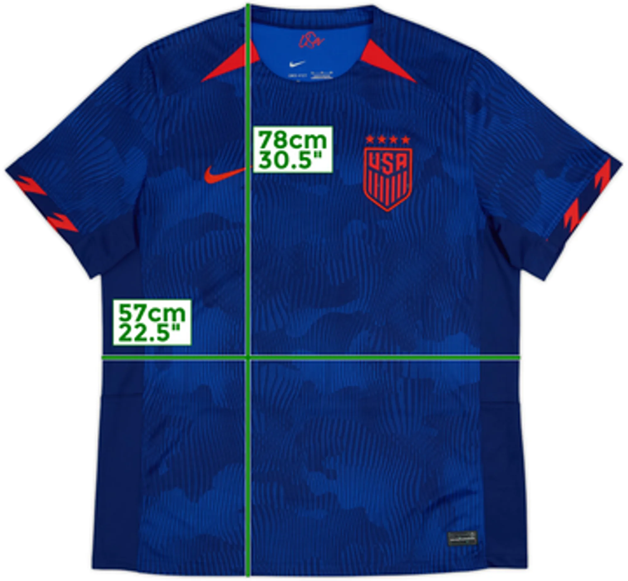 2023-24 USA Women's Away Shirt - 9/10 - (Men's XL)