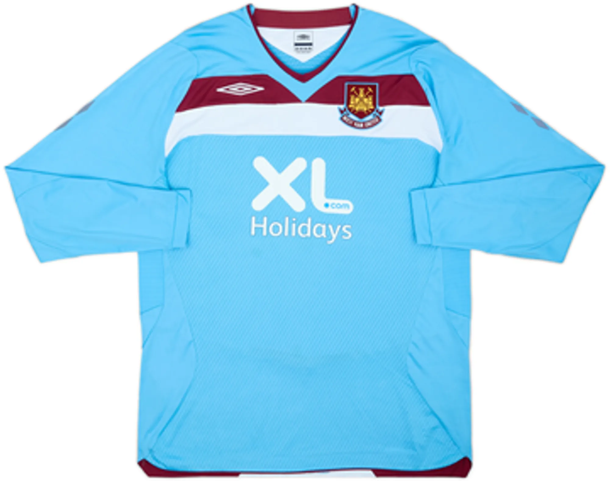 2008-09 West Ham Away L/S Shirt Noble #16 - 8/10 - (L)