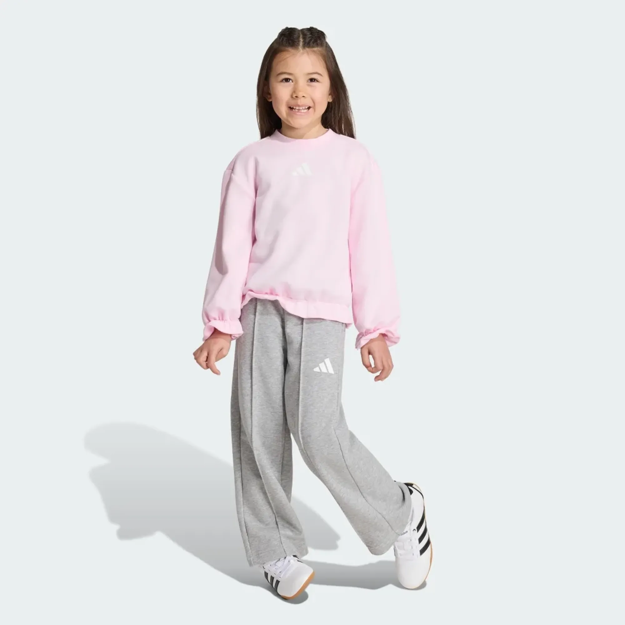 adidas Seasonals Ruffles Sweatset Little Girls