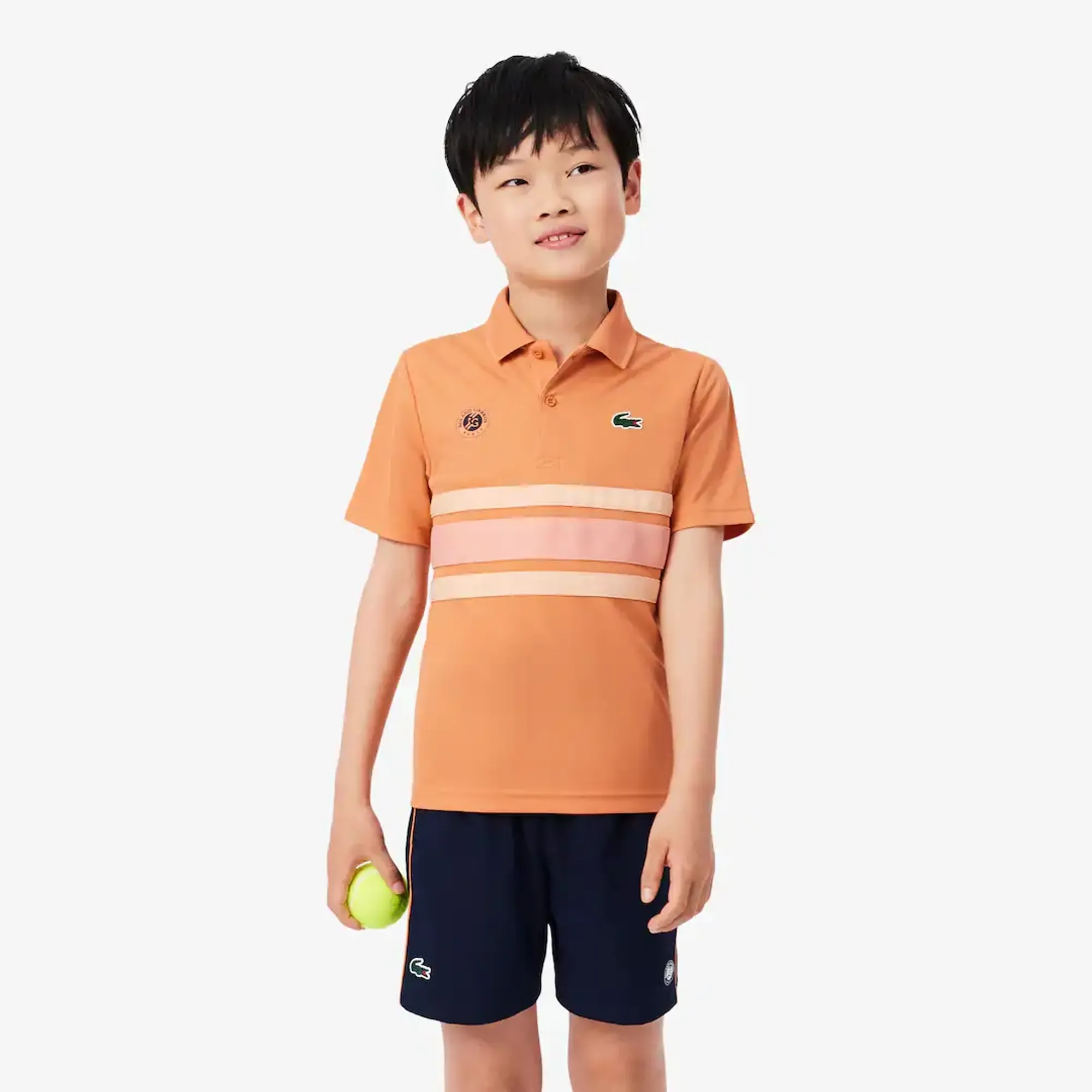 Lacoste Roland-Garros Edition Ballboy Polo Shirt - Orange / Rose