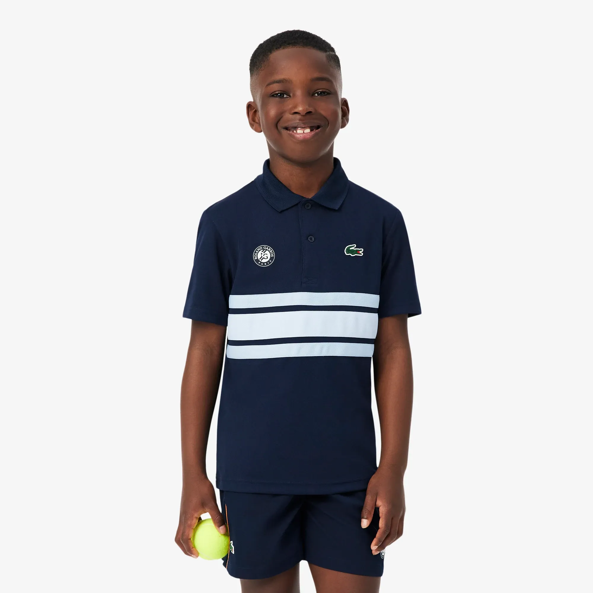 Lacoste Roland-Garros Edition Ballboy Polo Shirt - Navy Blue / Light Blue