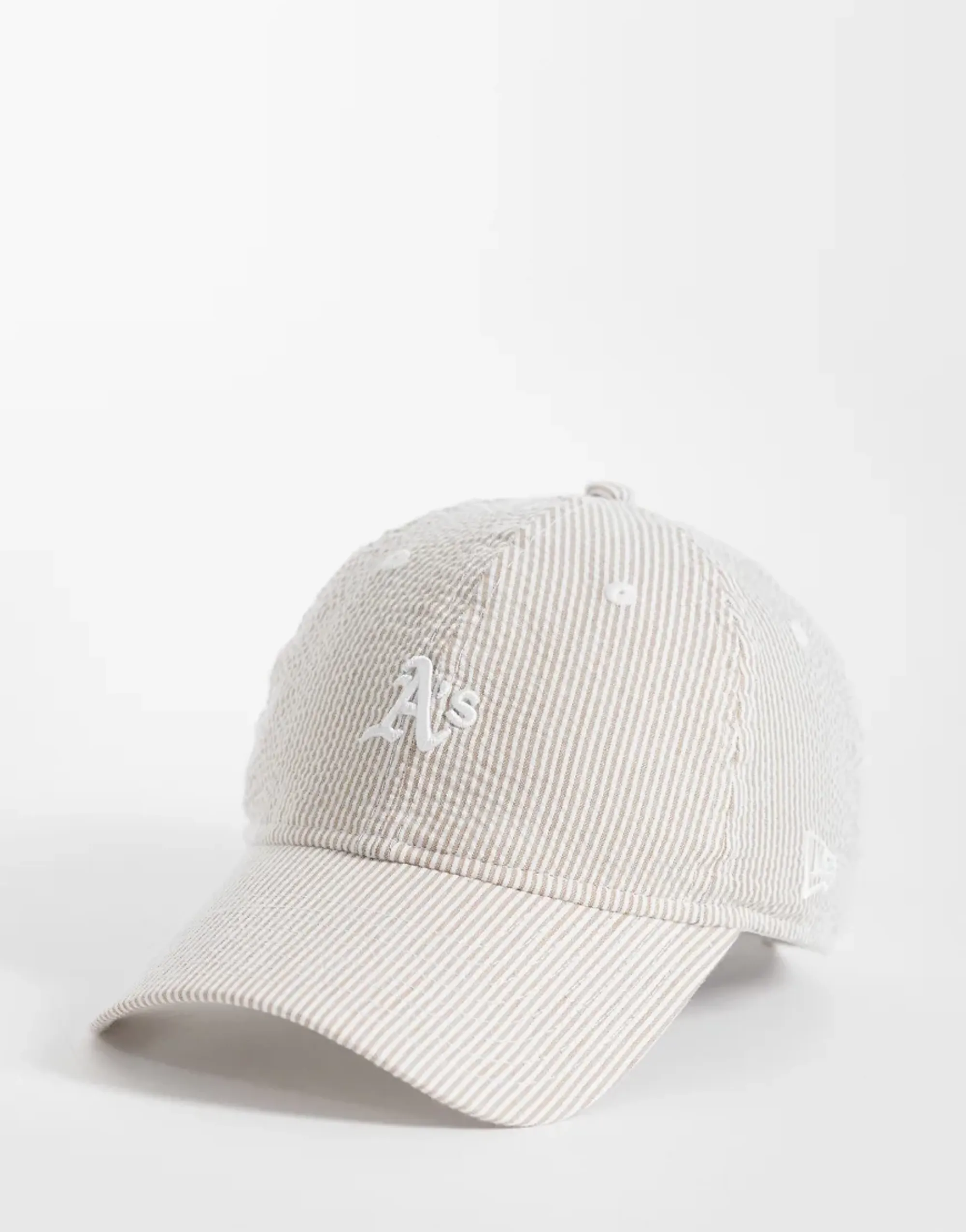 Athletics MLB Seersucker Light Beige 9TWENTY Adjustable Cap New Era Cap adult unisex