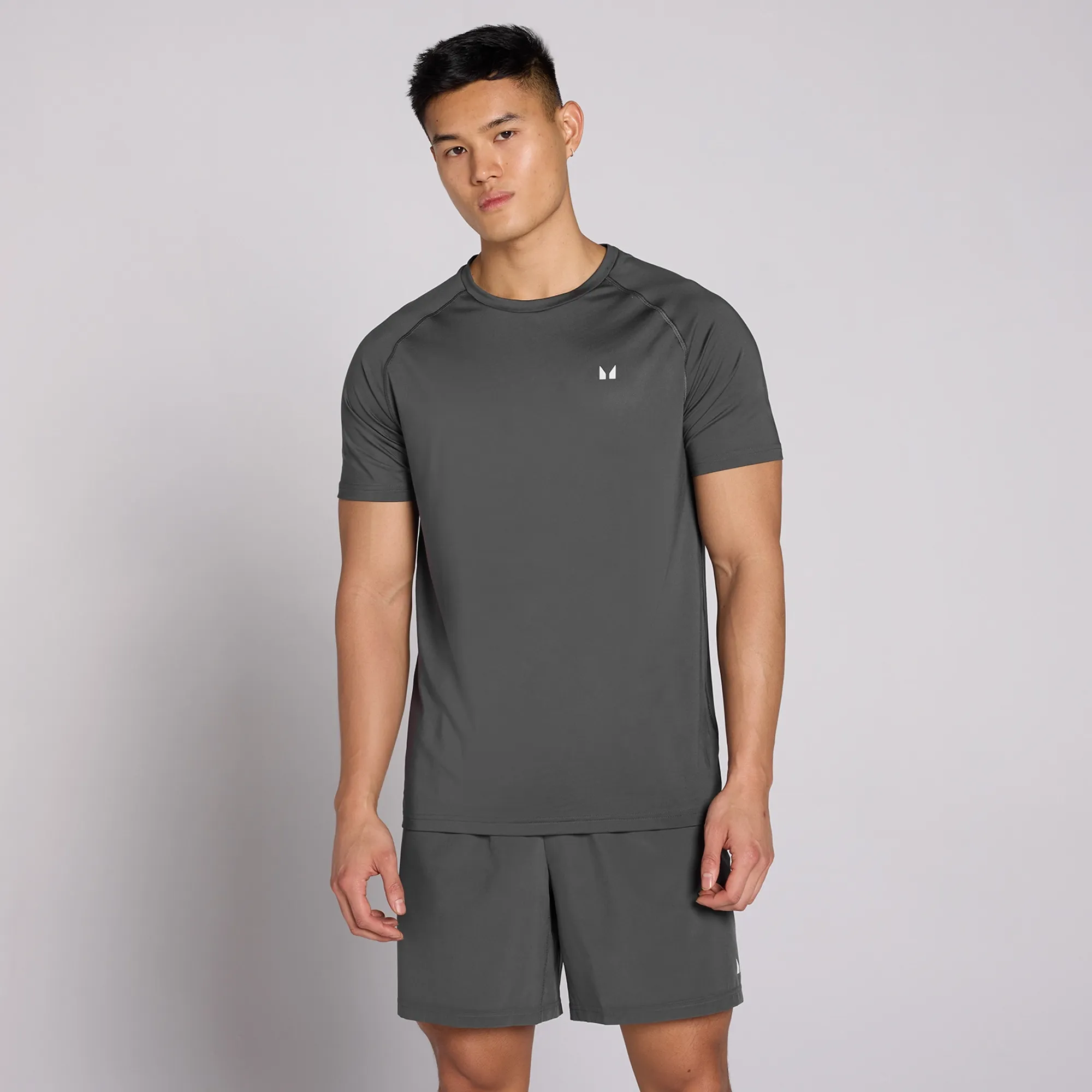 MP Men's Training Short Sleeve T-Shirt - Dark Grey - XS
