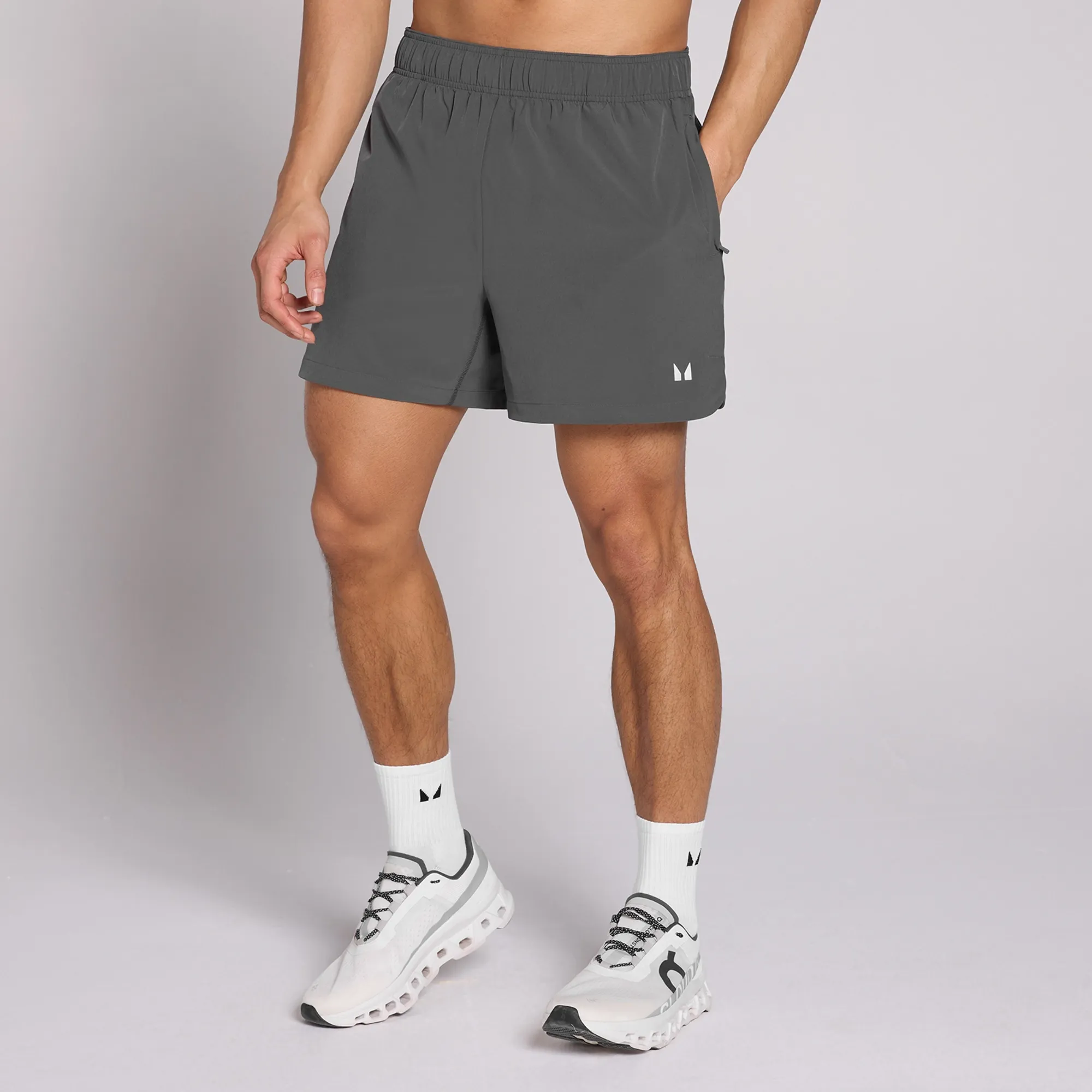 MP Men's 5  Woven Training Short - Dark Grey - L