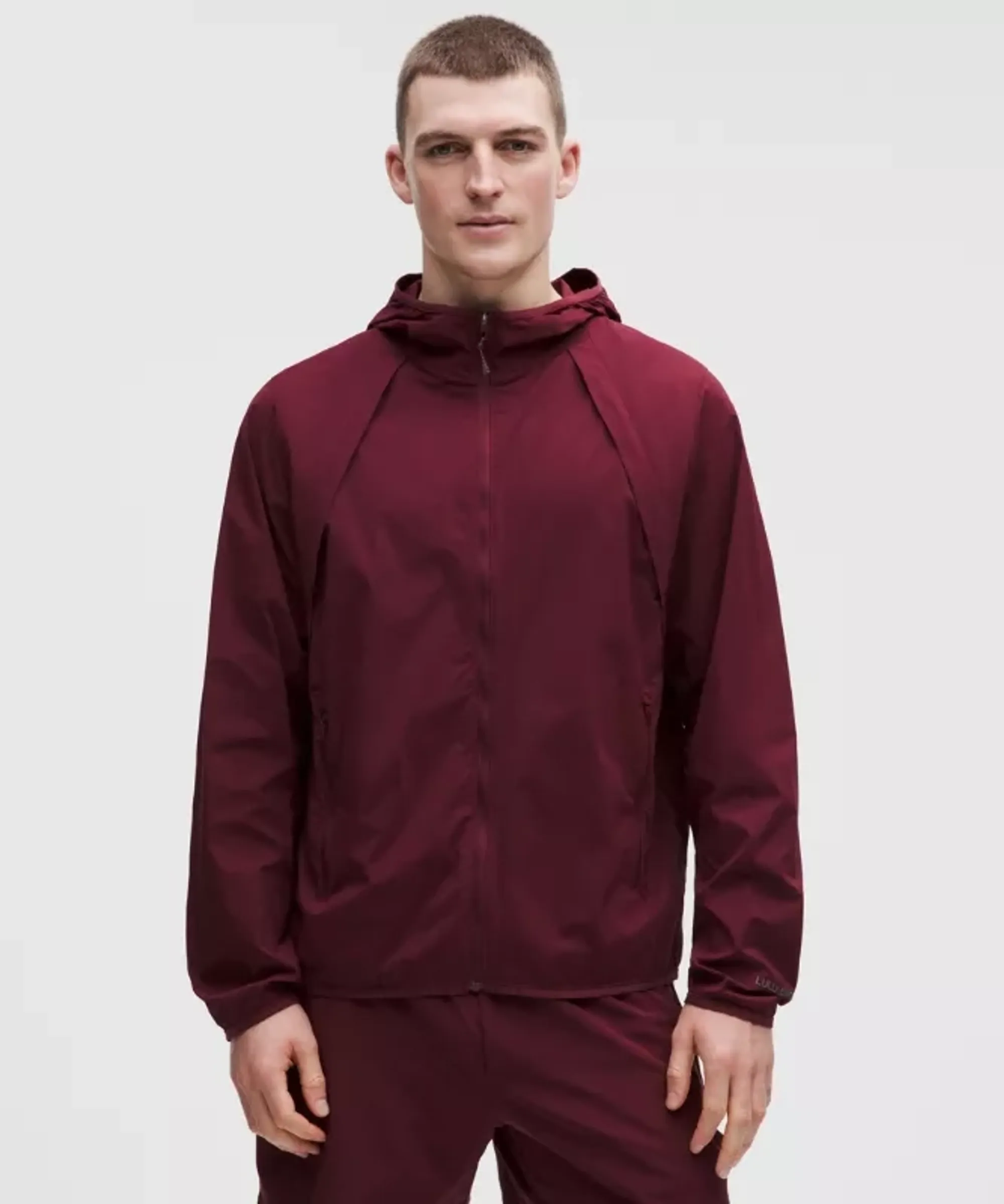 lululemon – Men's Fast and Free Packable Jacket – Color Burgundy/Red – Size Medium