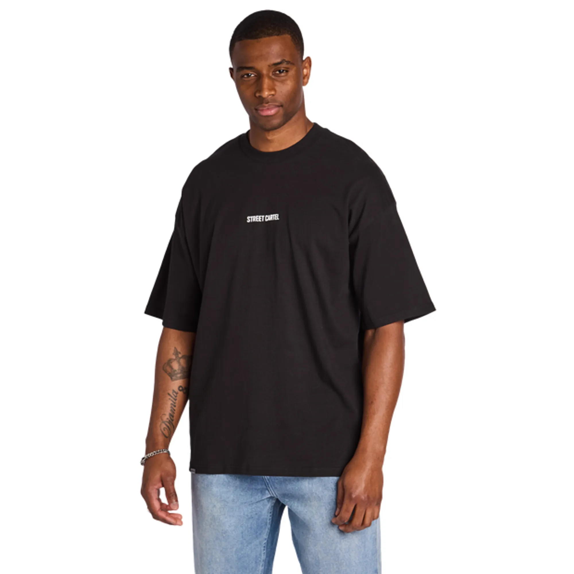 Street Cartel Guessepie Men T-Shirts - Black