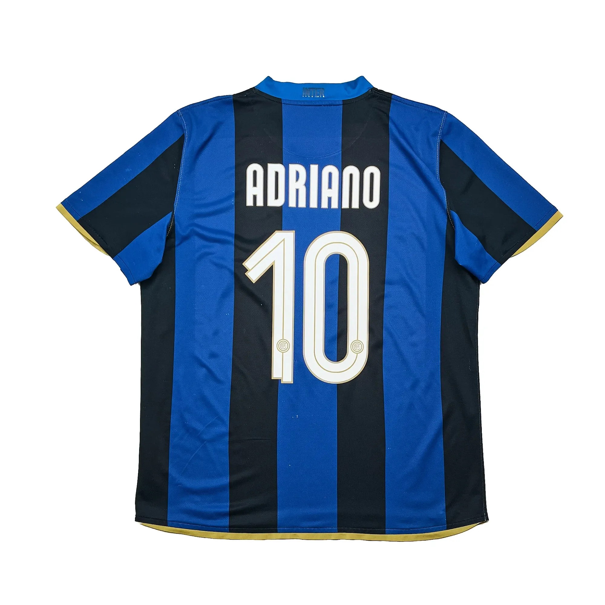 2008/09 Inter Milan Adriano #10 Home Shirt (M) Nike | Cult Kits