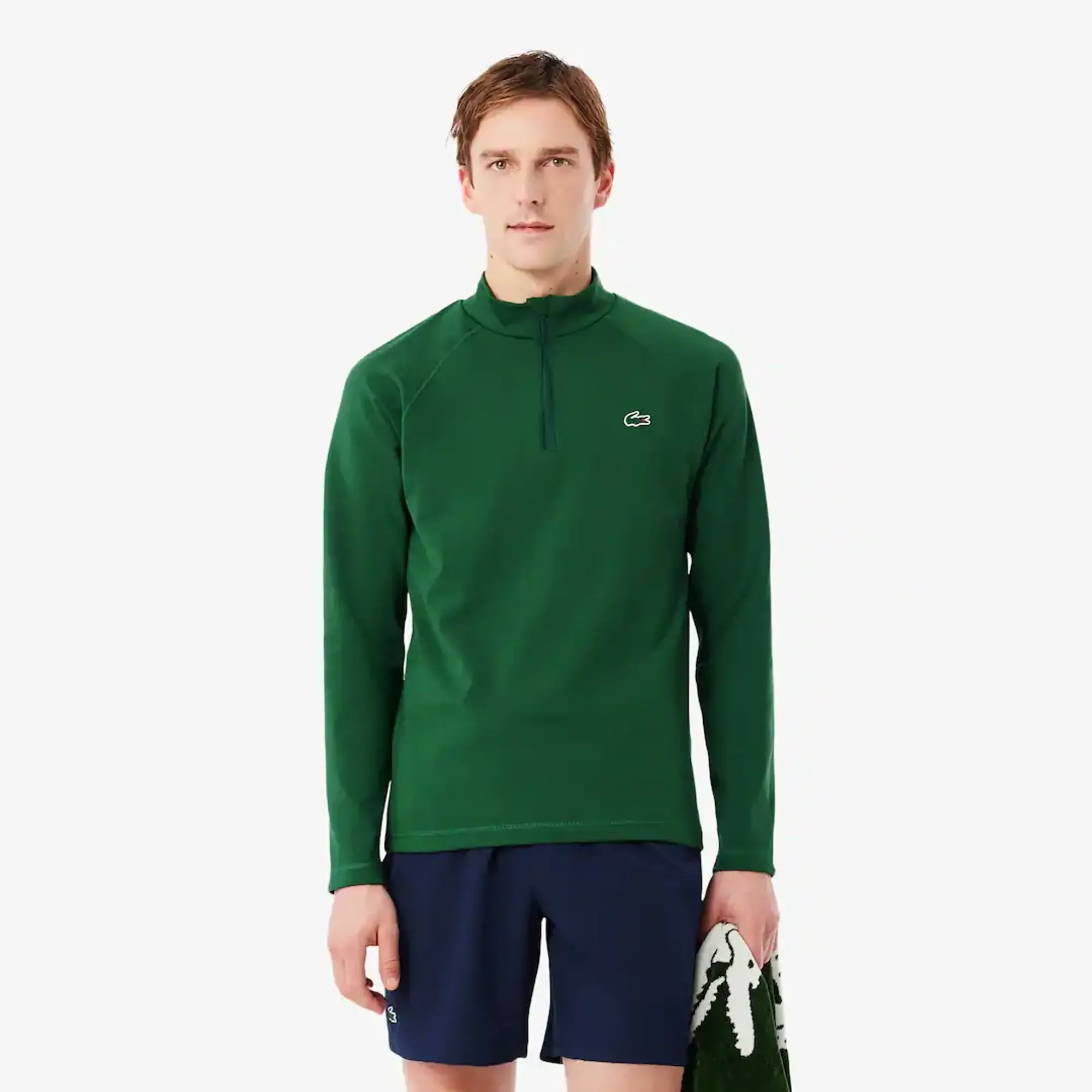 Lacoste Training Sport Ultra Dry Midlayer Jacket - Pine Green