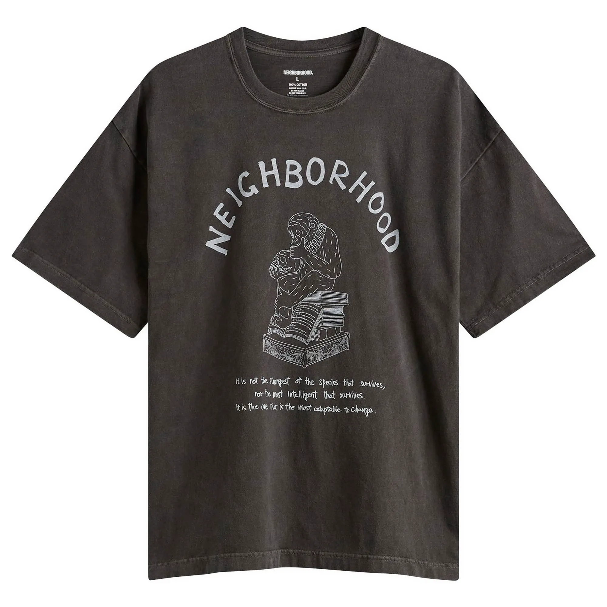 Neighborhood Men's SS-11 Pigment Dyed T-Shirt Black