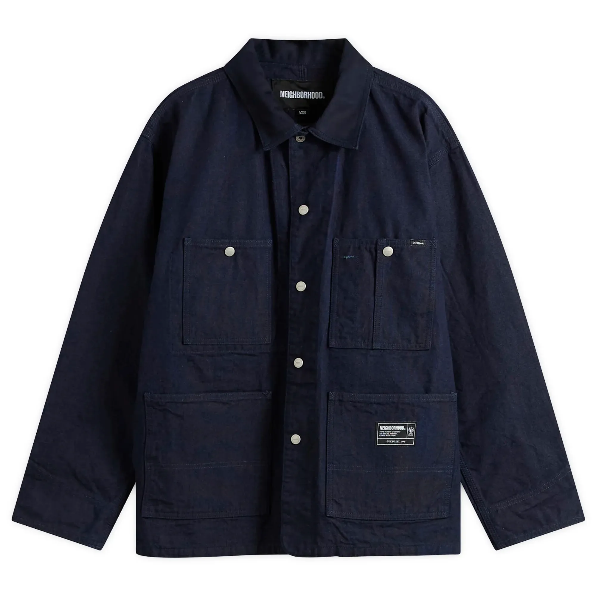 Neighborhood Men's OX COVERALL JACKET Indigo