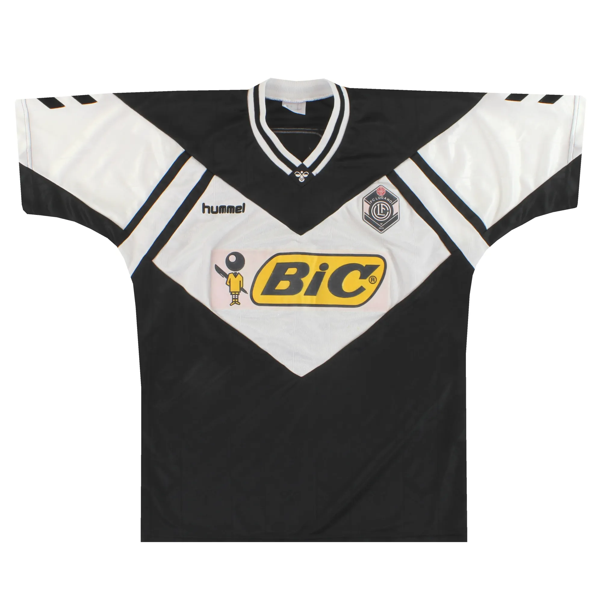 1990-93 FC Lugano Hummel Home Shirt XL - Other European Clubs / Excellent 