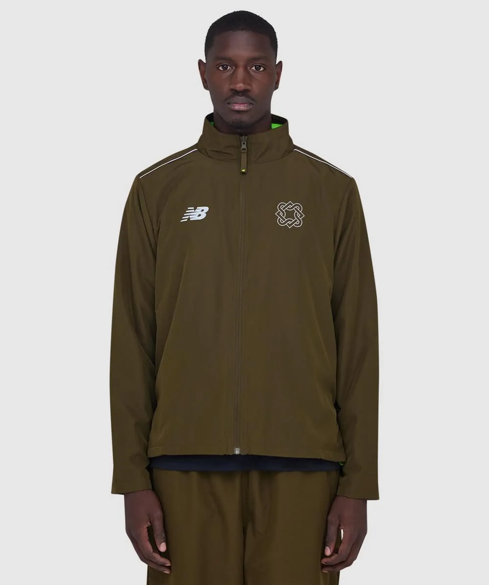 New Balance Men's NB x Lack of Guidance Reversible Jacket in Brown Polyester