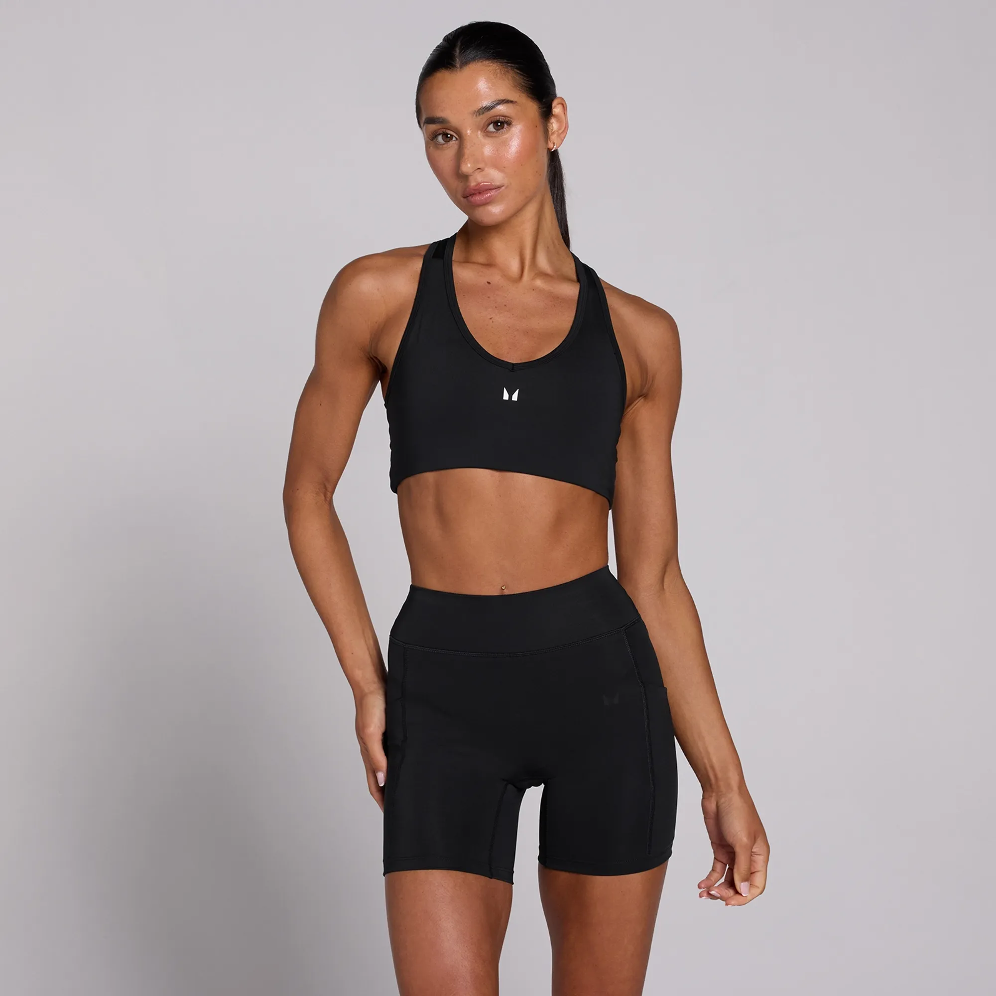 MP Women's Training Racerback Sports Bra - Black - XS