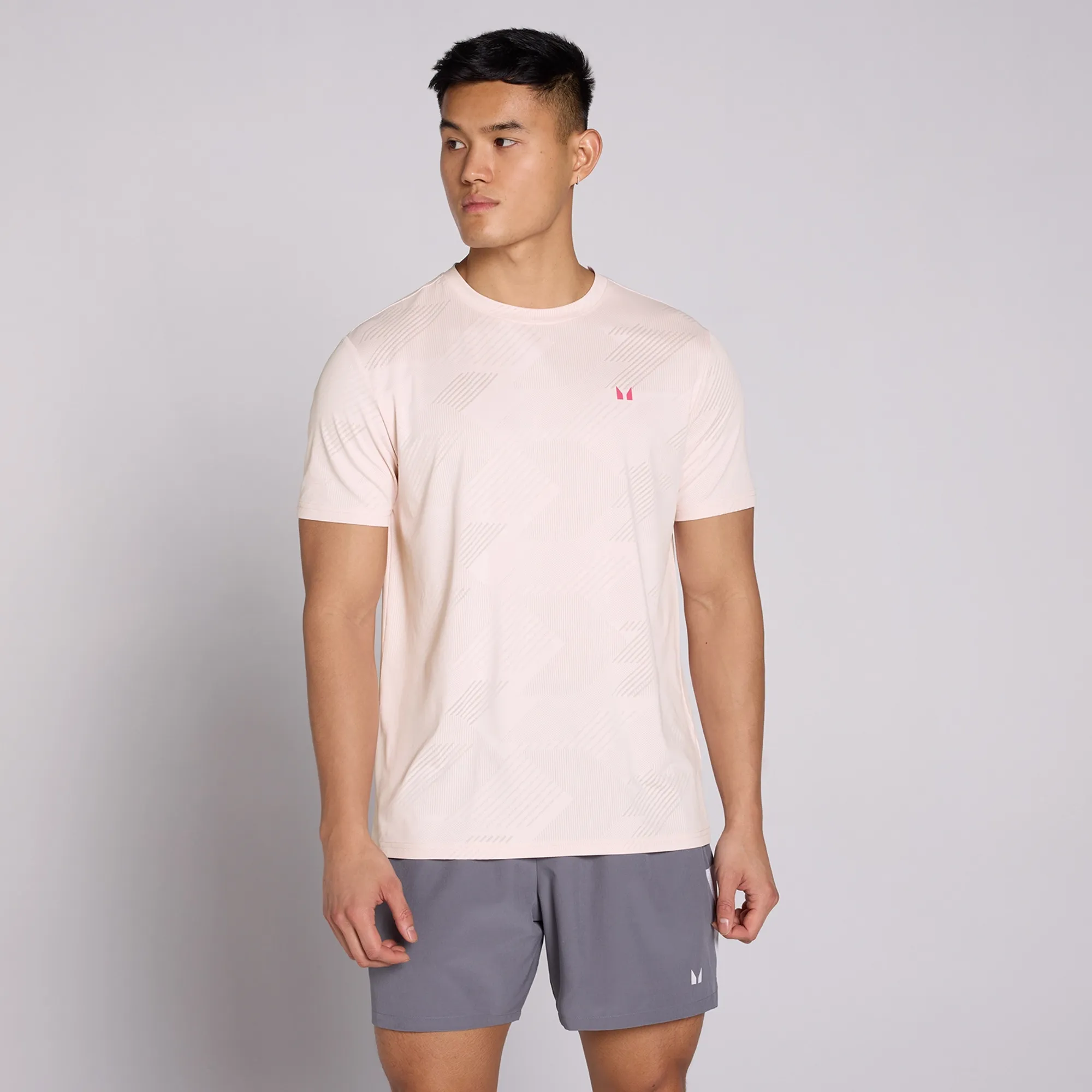 MP Men's Active Training Pillar Graphic T-Shirt - Chalk Pink - XL