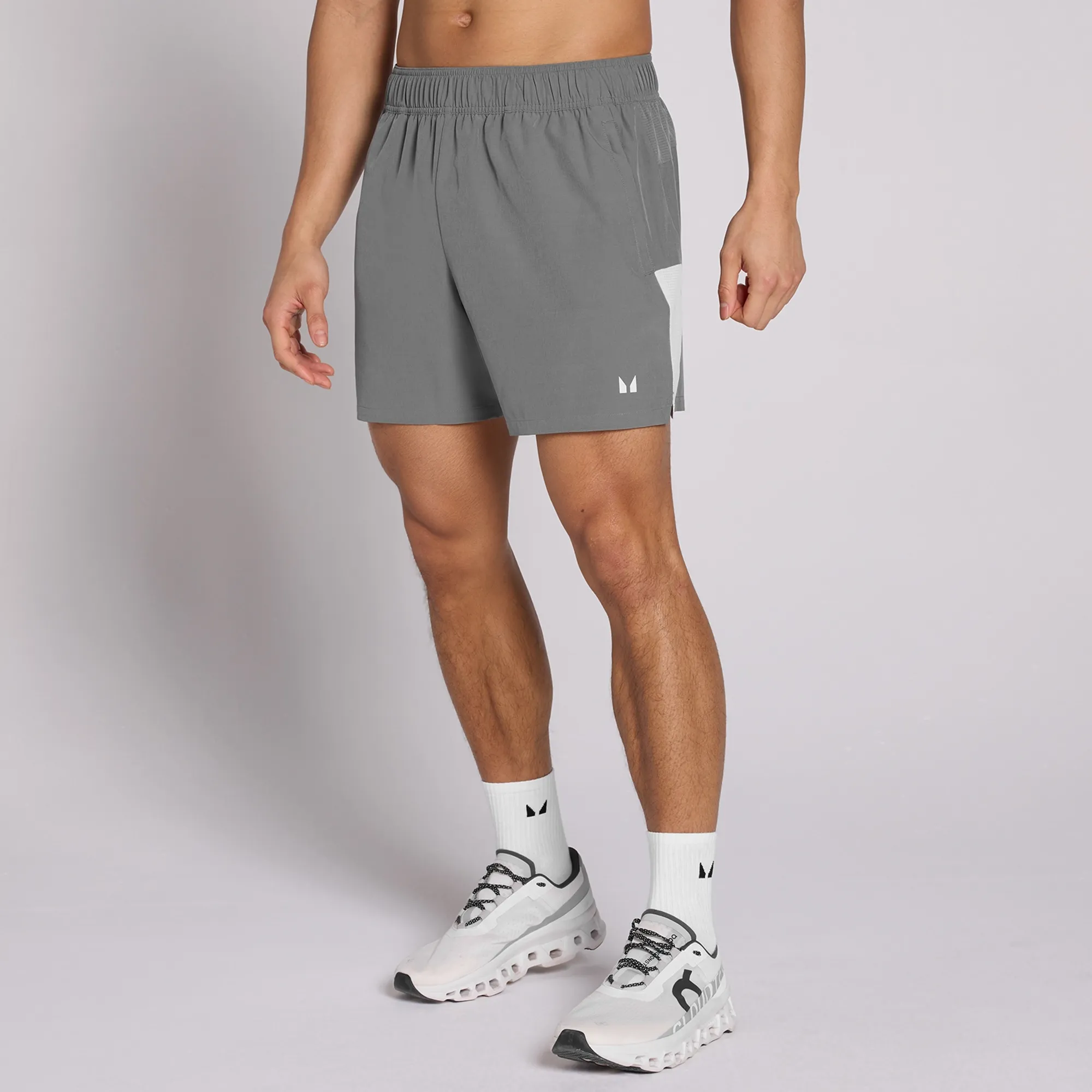 MP Men's Active Training 5  Pocket Short - Steel Grey - M