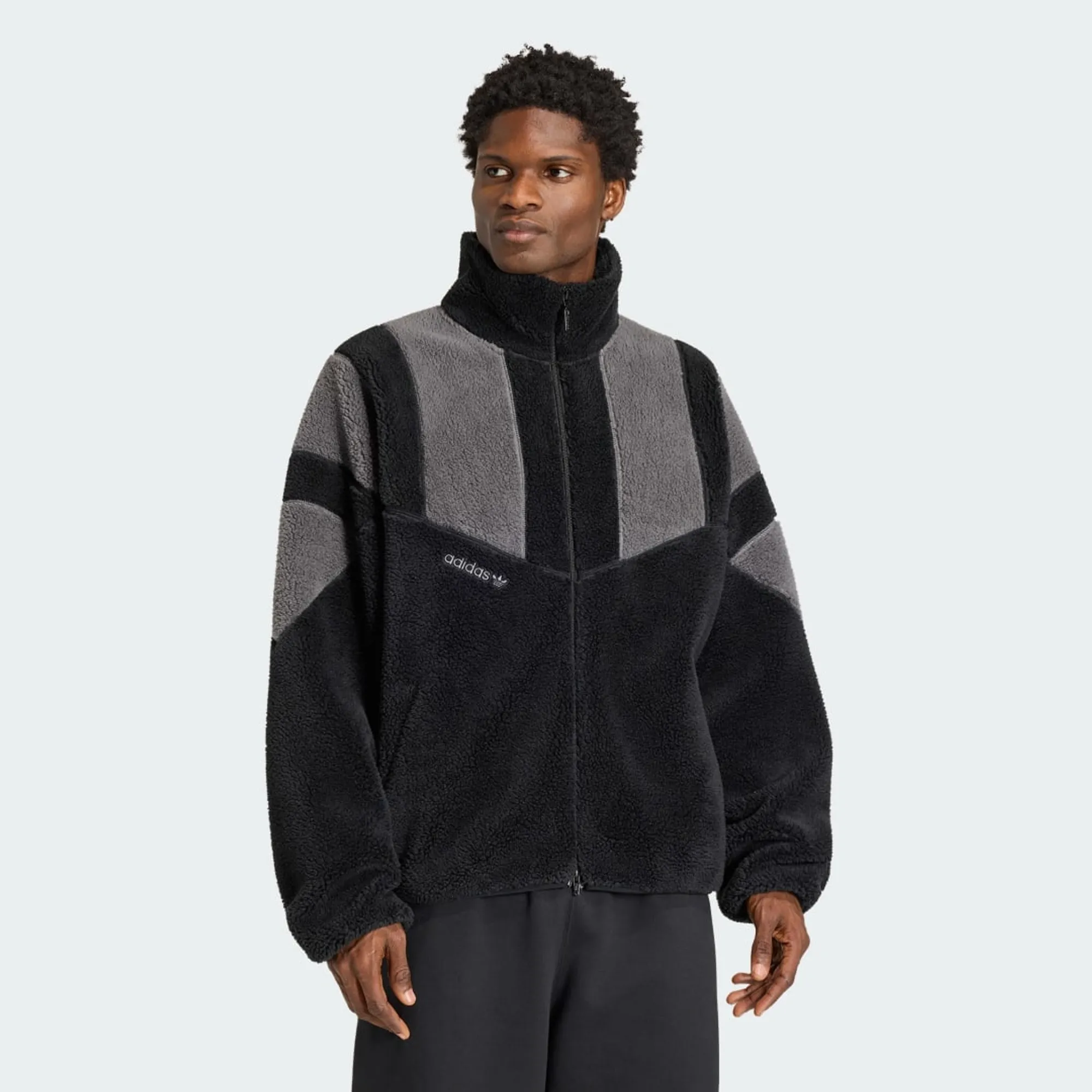 adidas ADICOLOR BLOCKED FLEECE TRACK TOP
