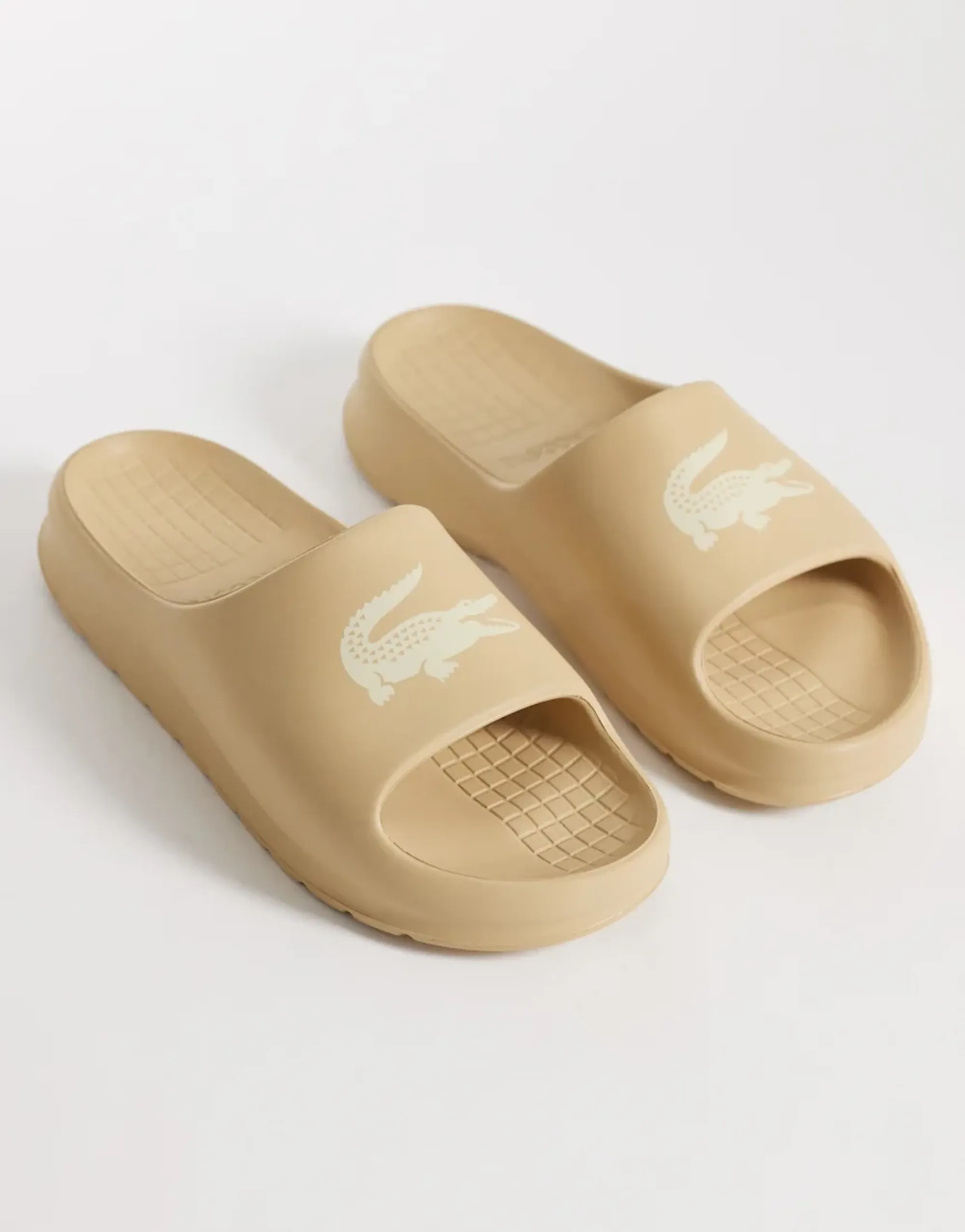 Lacoste Men's Serve Slides 2.0 - White / Natural
