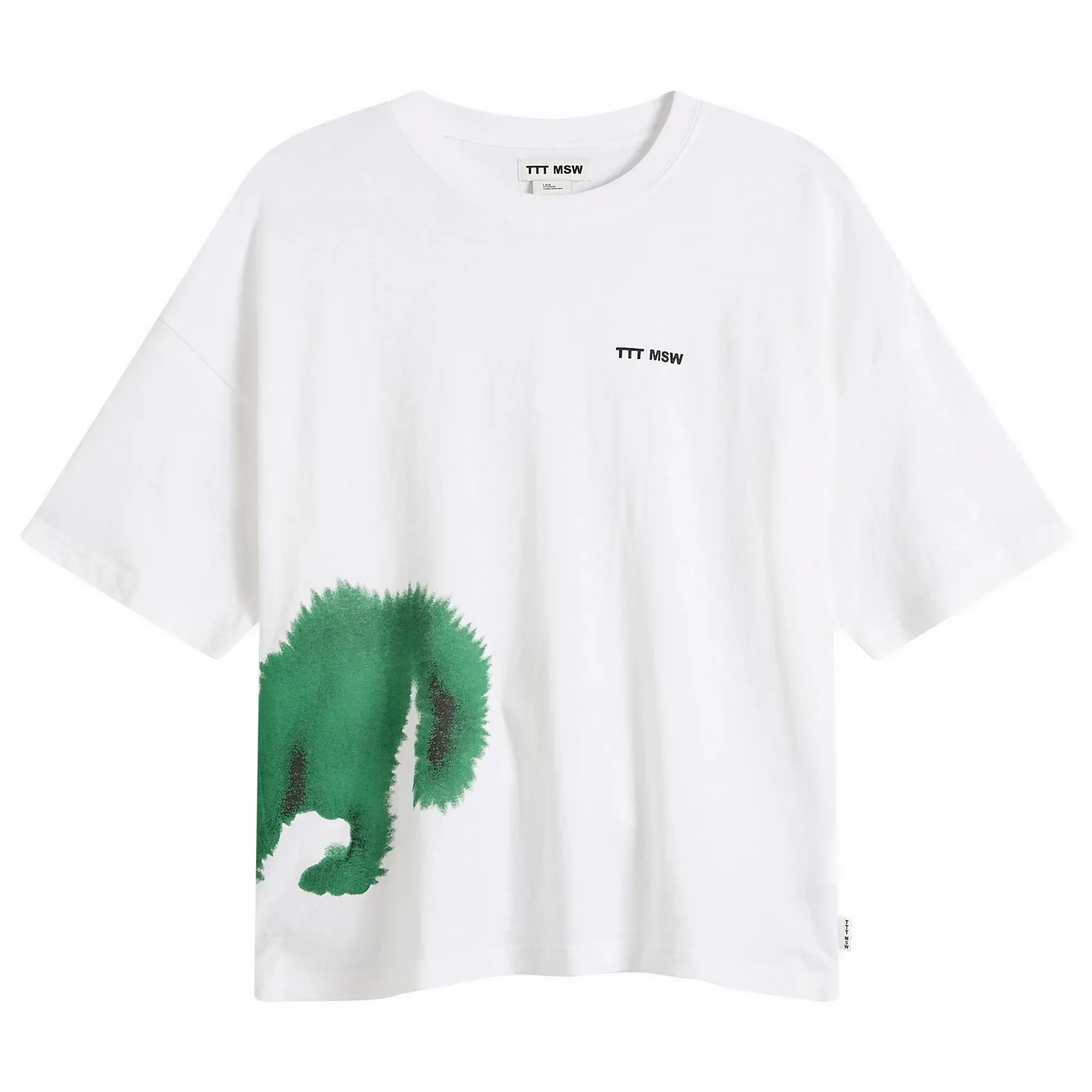 TTT MSW Men's Green Dog T-Shirt White