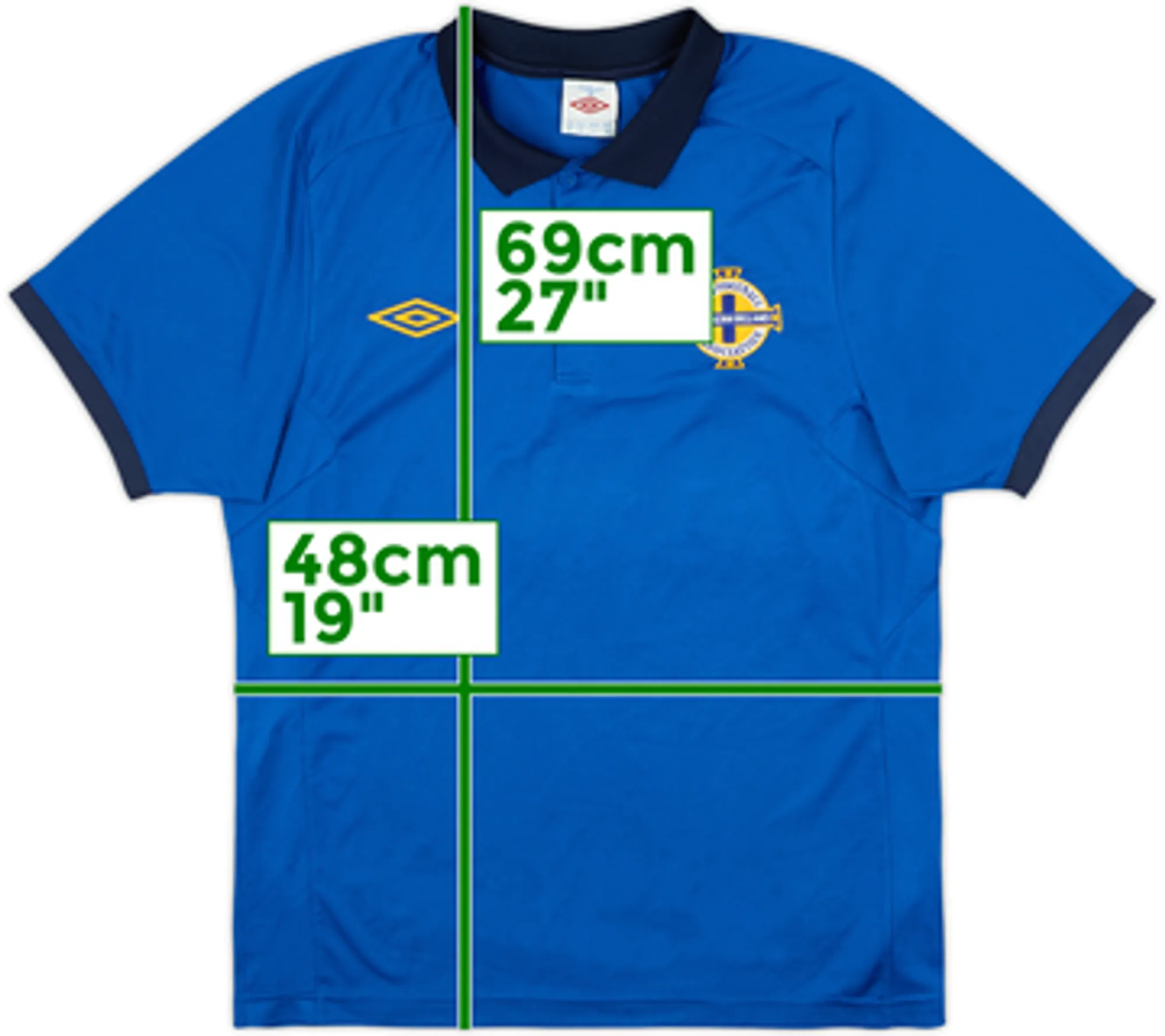 2010-11 Northern Ireland Umbro Polo Shirt - 7/10 - (M)