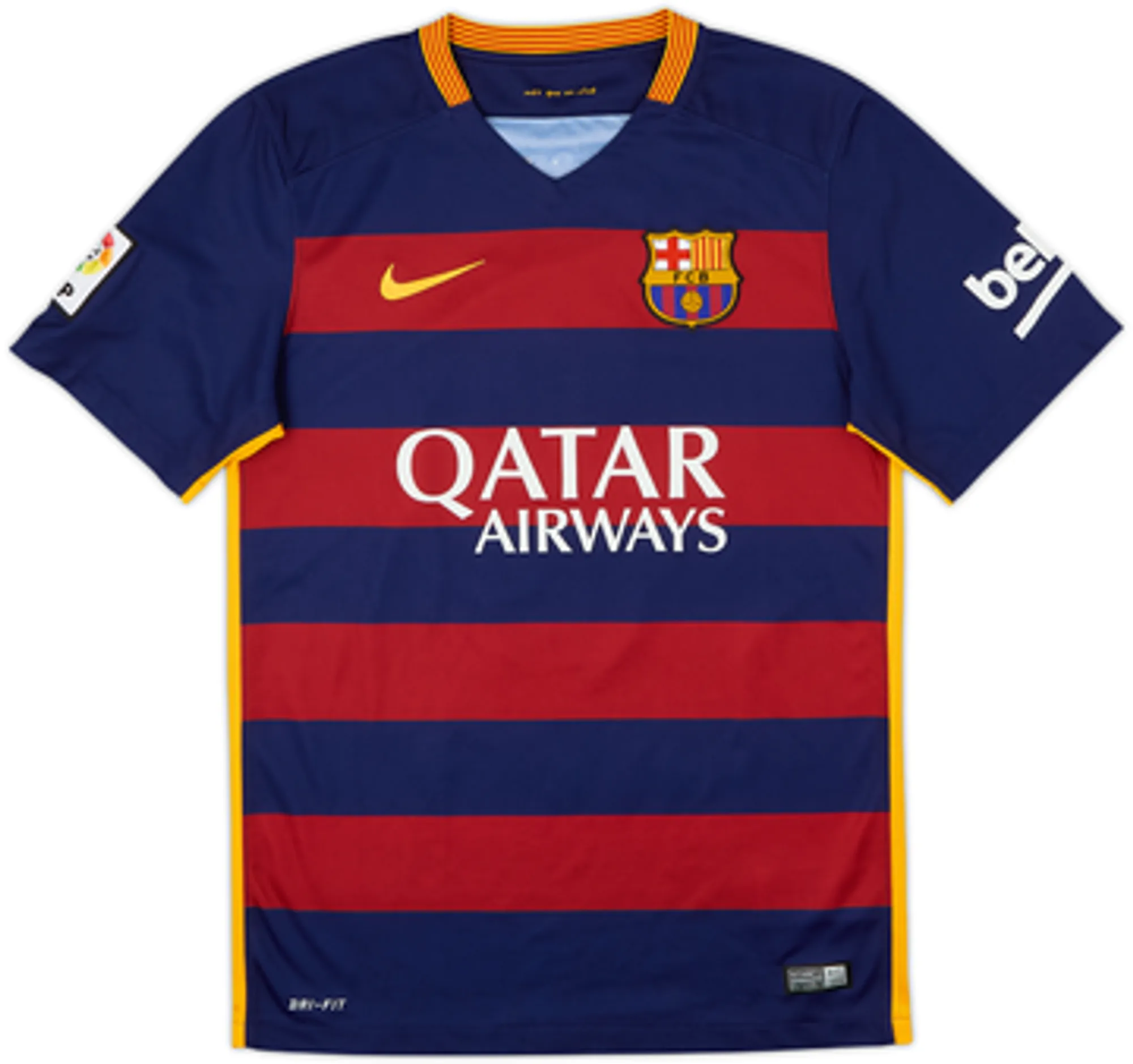 2015-16 Barcelona Home Shirt Pique #3 - 8/10 - (S)