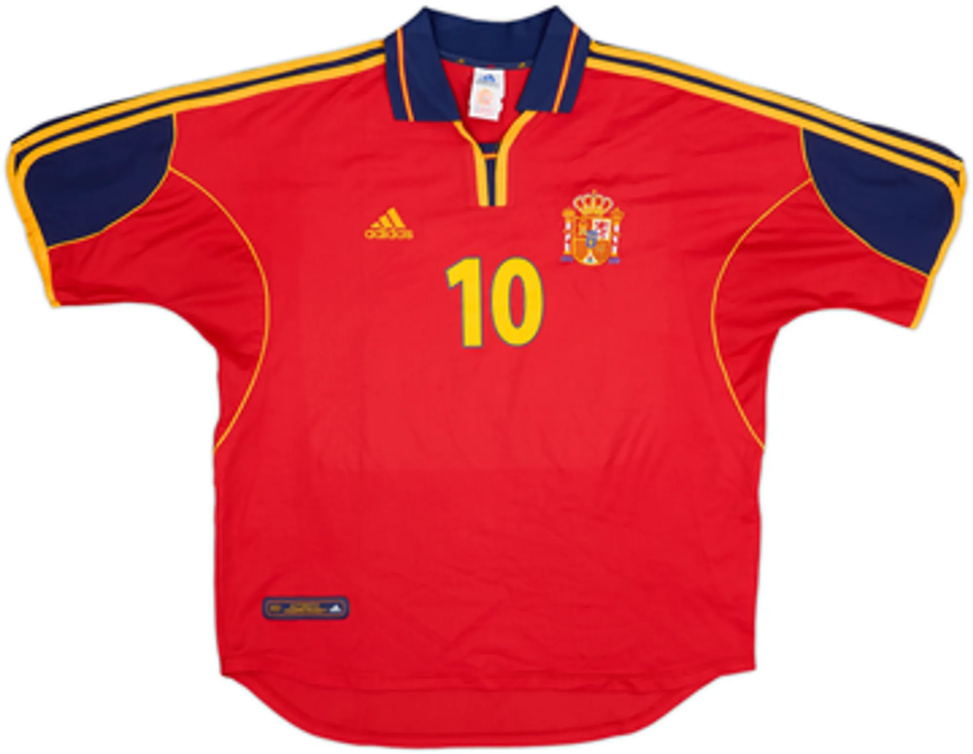 1999-02 Spain Home Shirt Raul #10 - 7/10 - (XL)