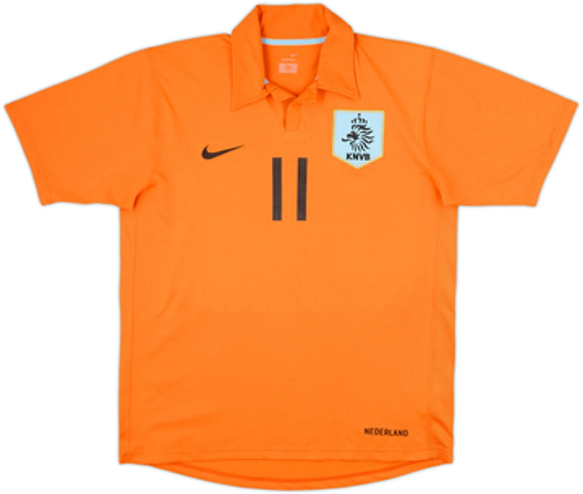2006-08 Netherlands Home Shirt Reuser #11 - 8/10 - (M)