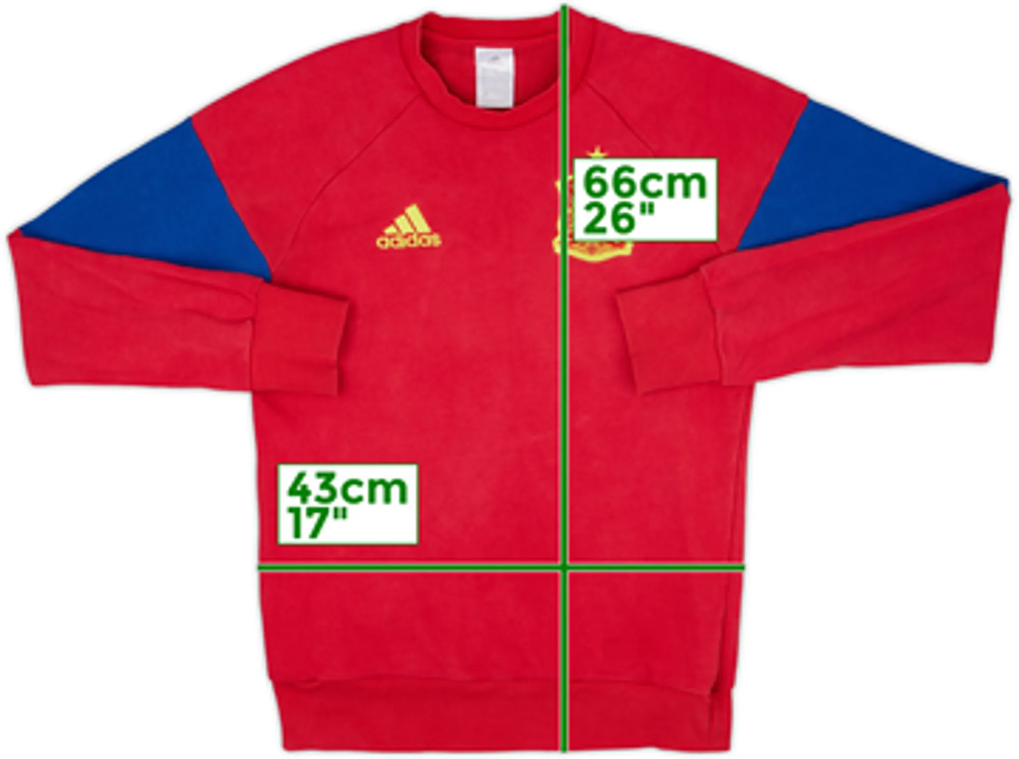 2015-16 Spain adidas Sweat Top - 6/10 - (S)