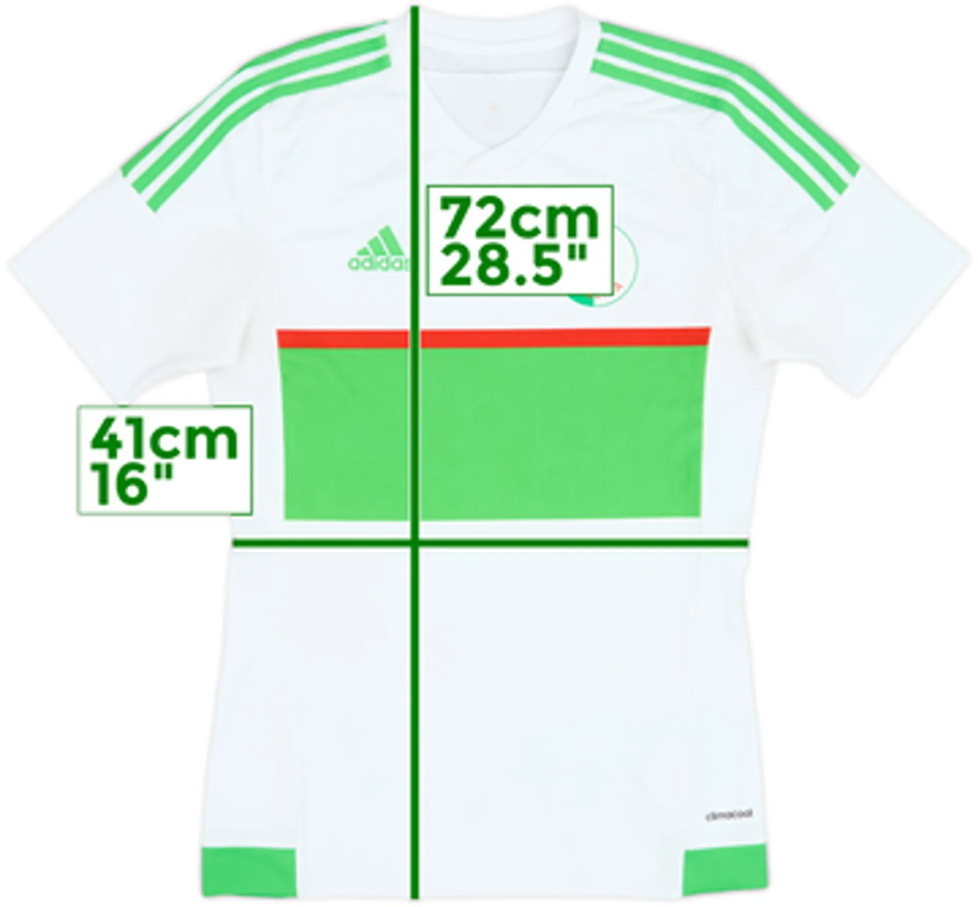 2016-18 Algeria Home Shirt - 8/10 - (S)