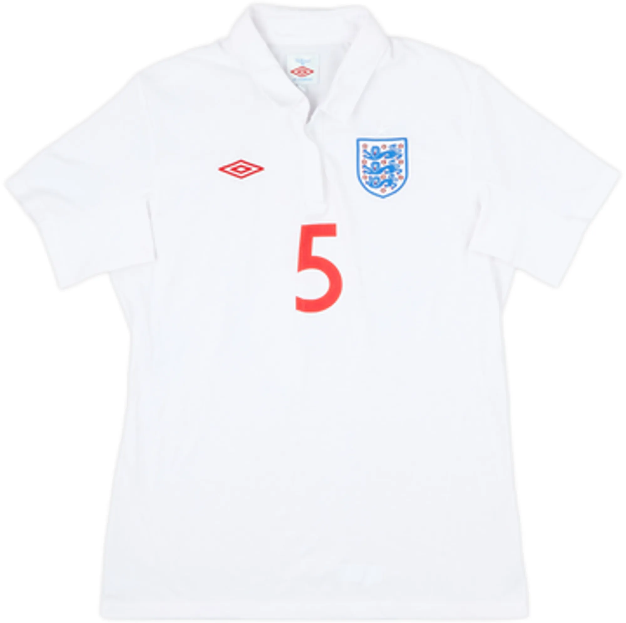 2009-10 England Home Shirt Ferdinand #5 - 10/10 - (Women's M)