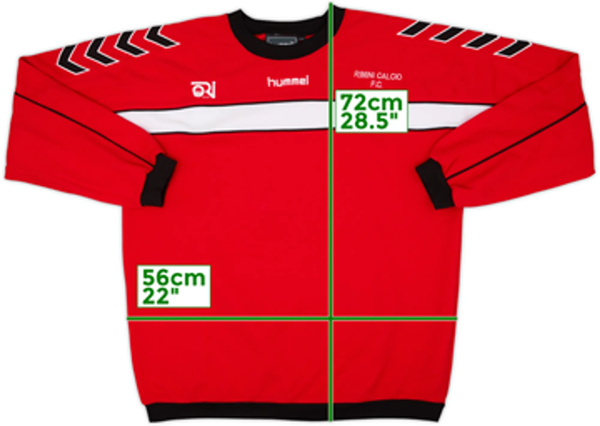 2002-03 Rimini Hummel Drill Top - 8/10 - (L)