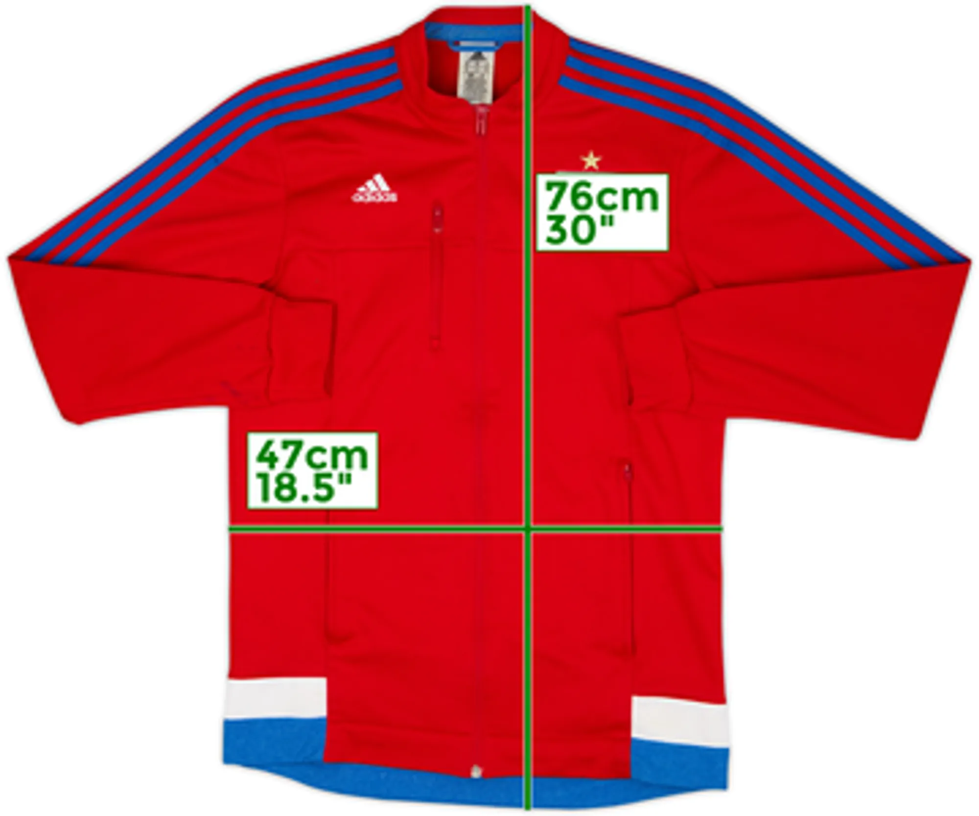 2015-16 Hamburg adidas Track Jacket - 6/10 - (S)